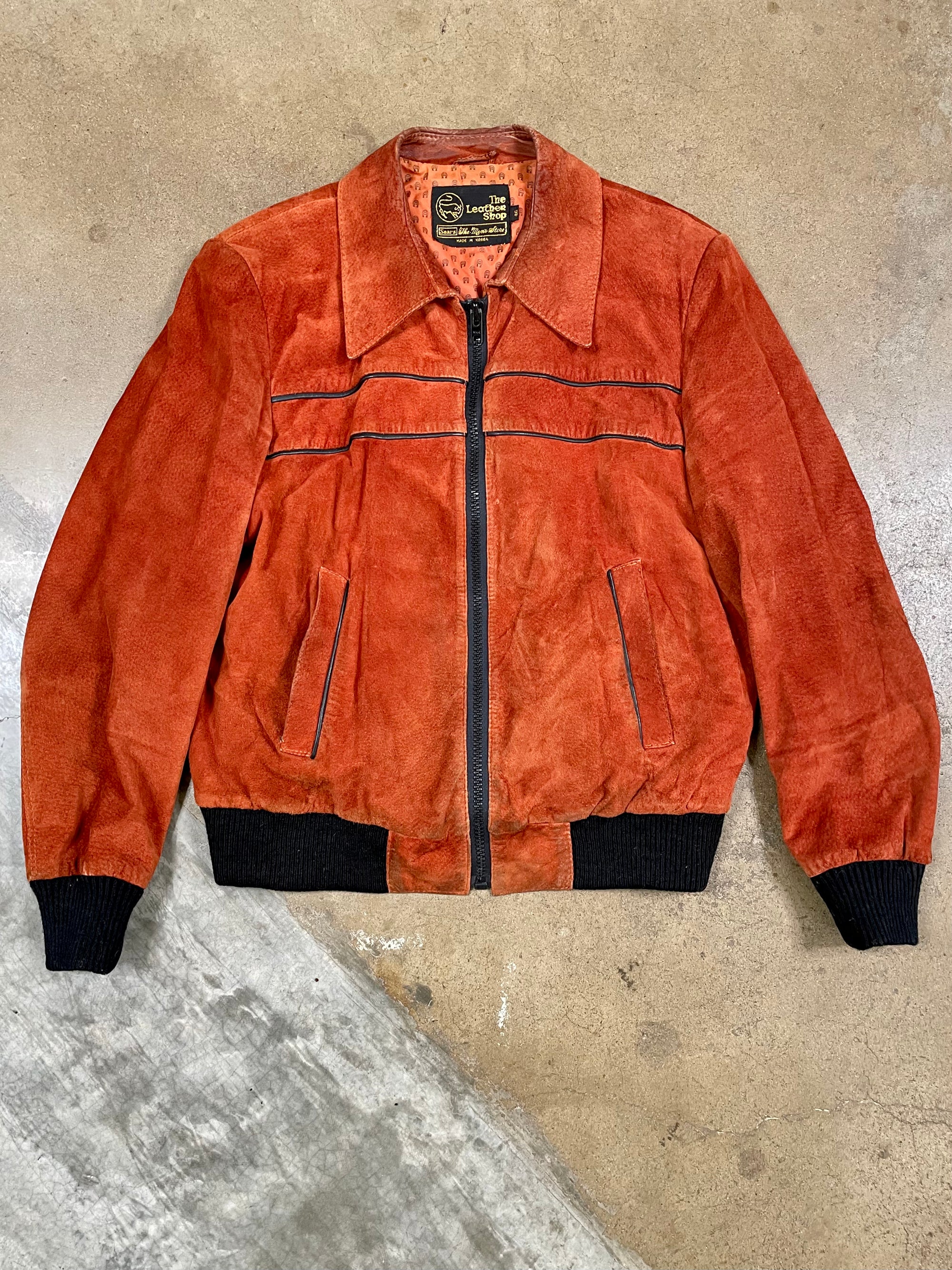 Vintage Sears Orange Suede Jacket