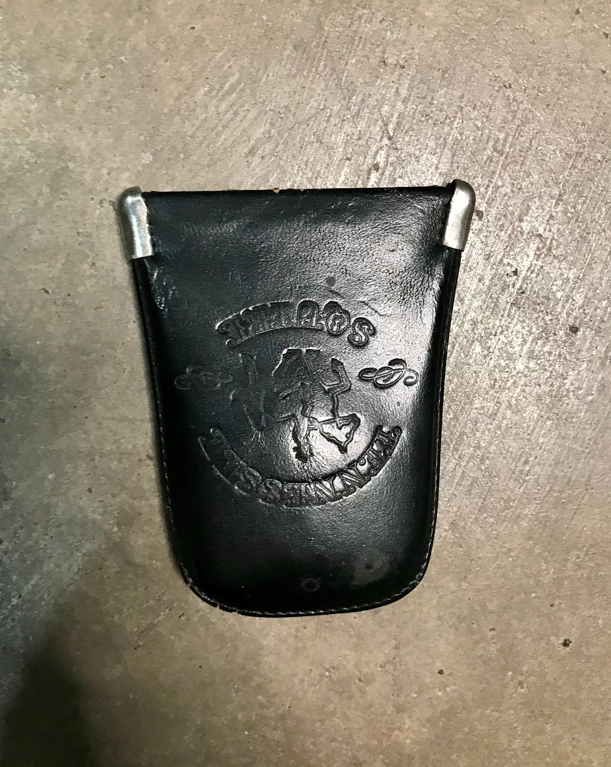 Tennessee Squire Black Leather Change Holder