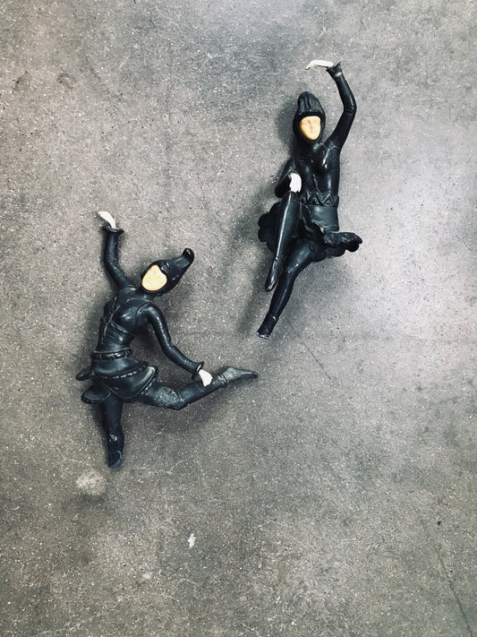 Dancing Ceramic Figurines