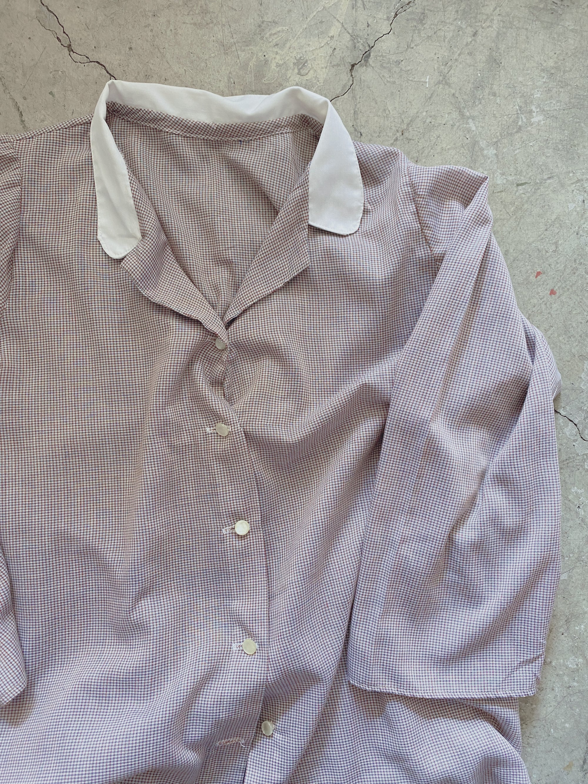 Vintage Peter Pan Red & Blue Striped Blouse