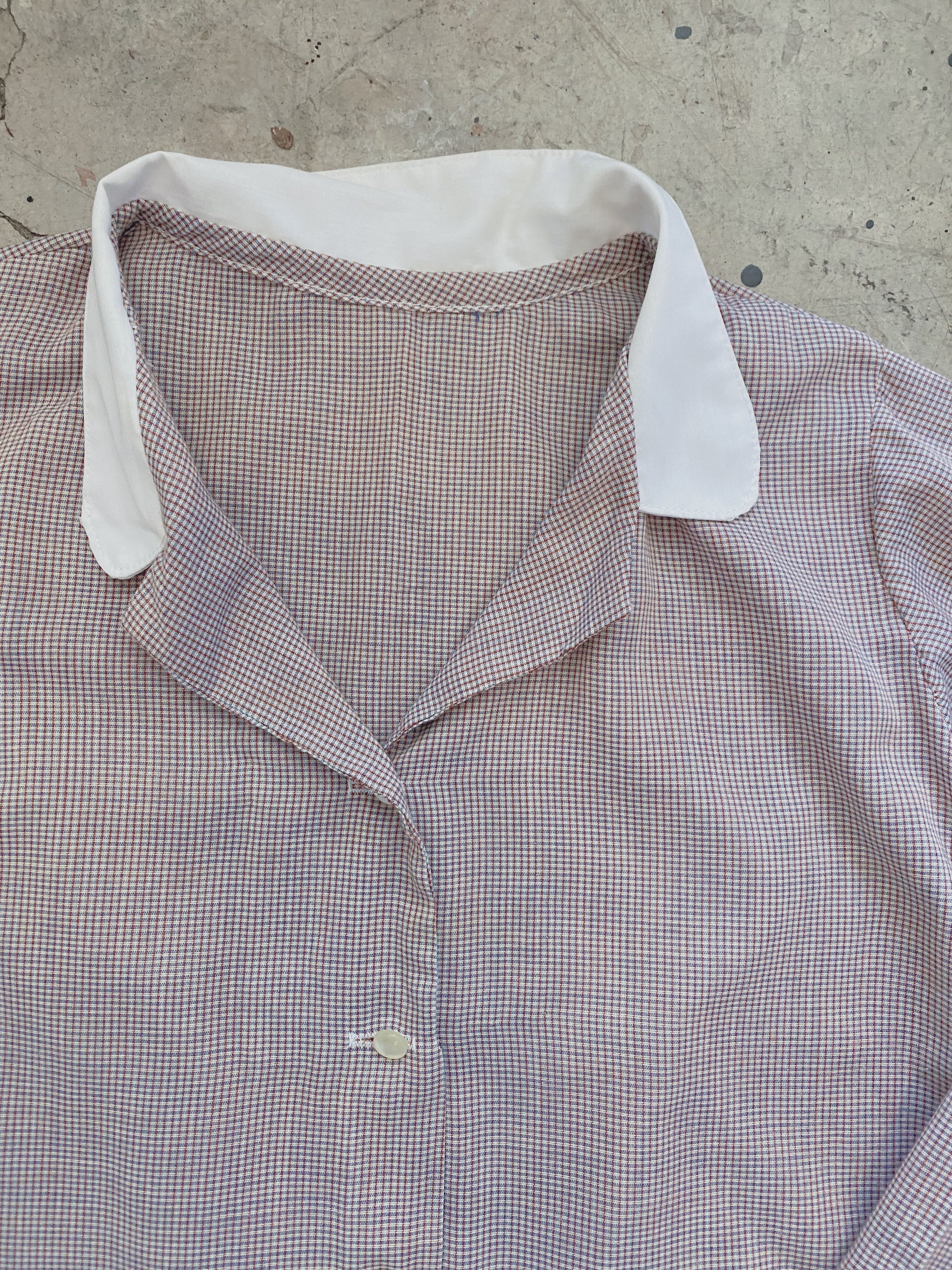 Vintage Peter Pan Red & Blue Striped Blouse