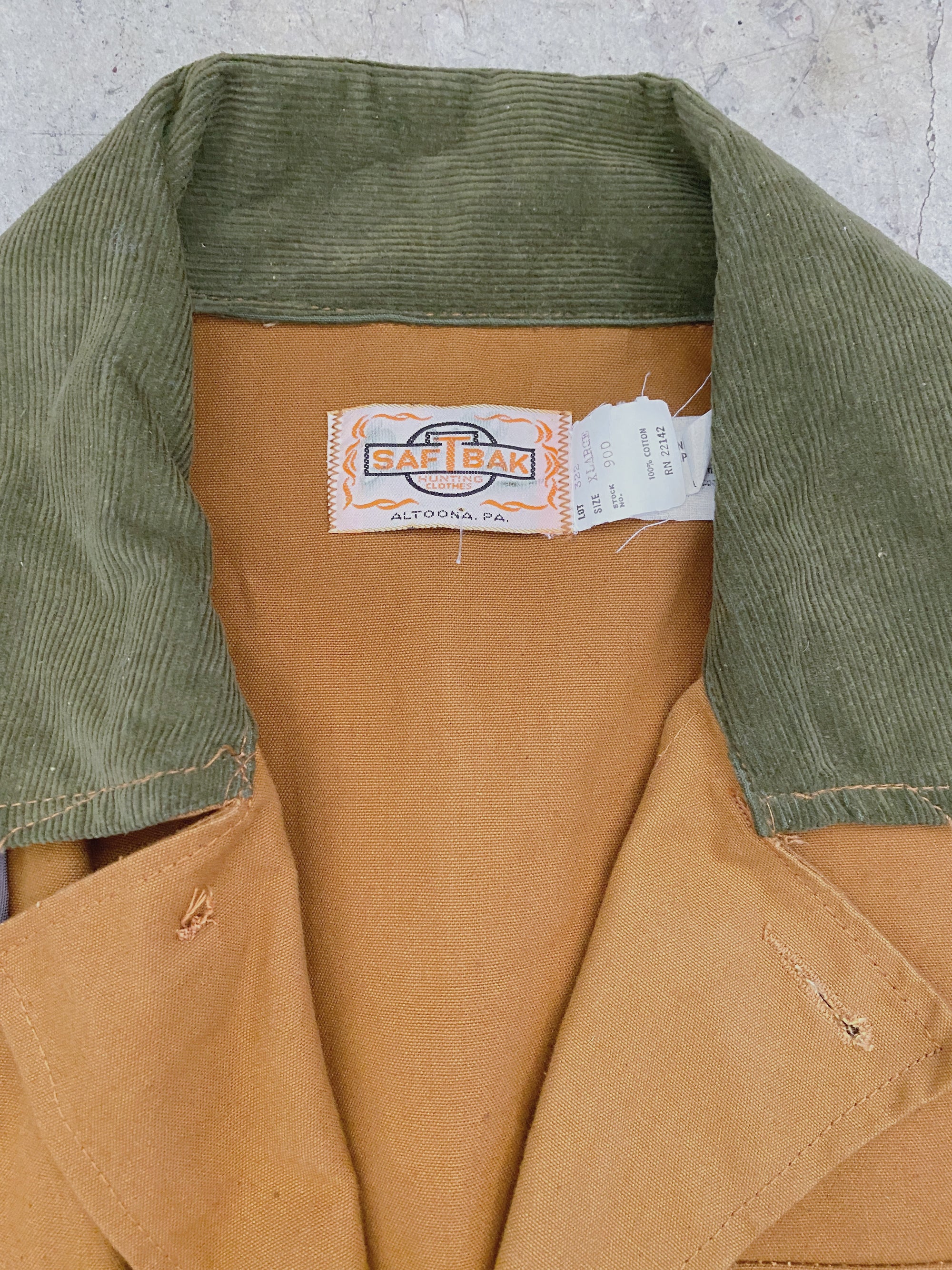 1960's-70's SAFTBAK Camel Hunting Jacket