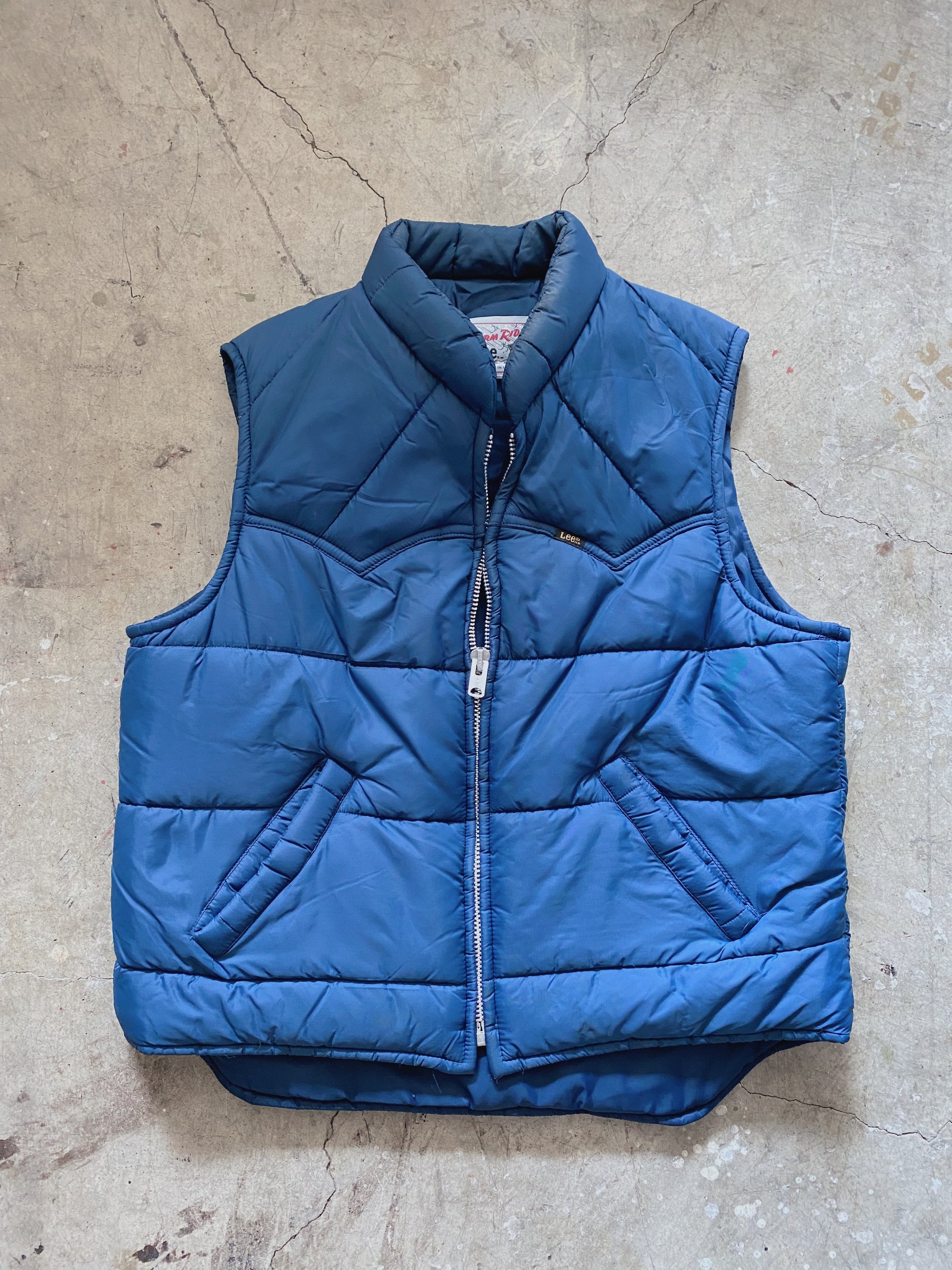 70's Navy Lee Storm Rider Puffer Vest
