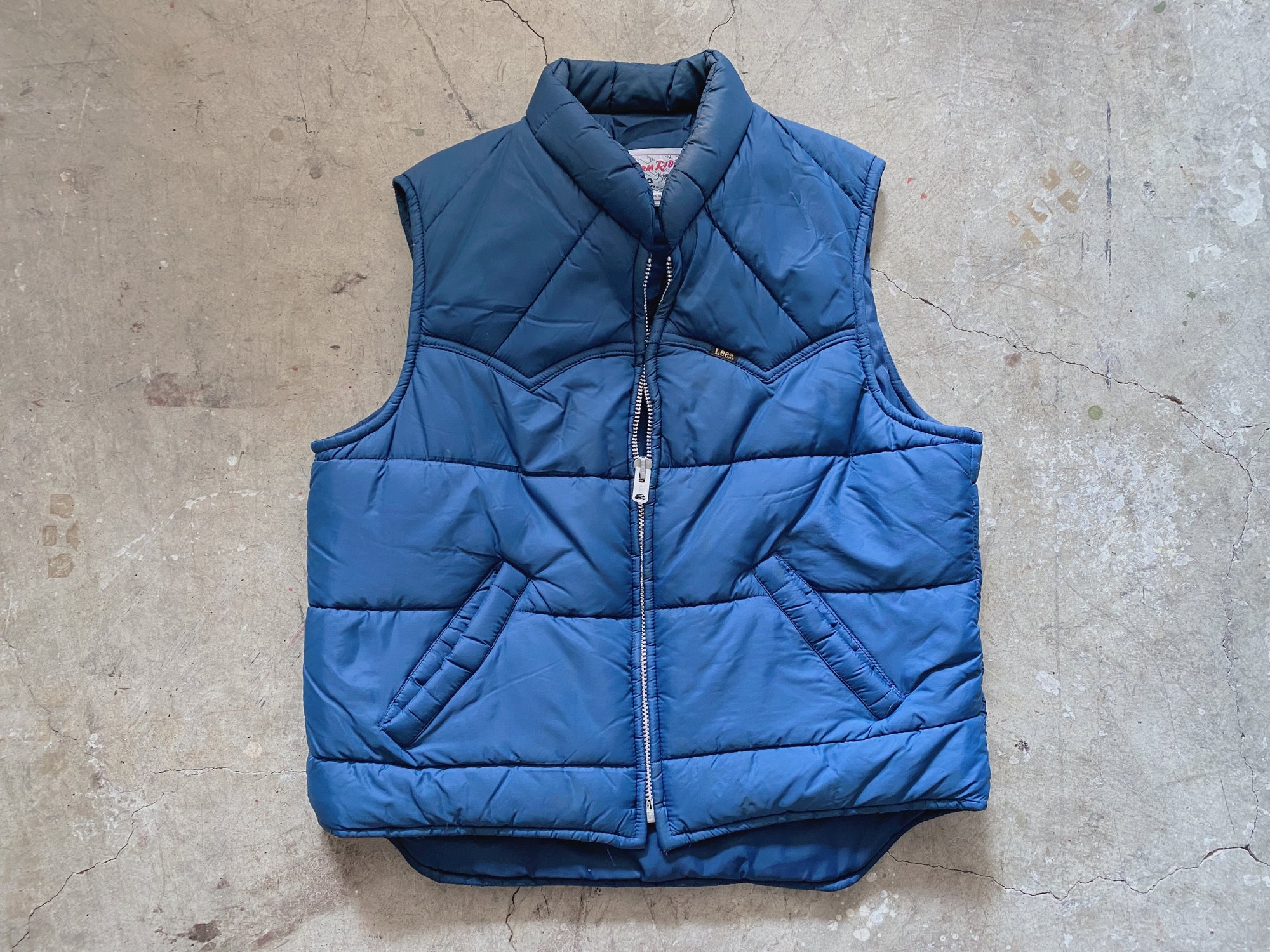 70's Navy Lee Storm Rider Puffer Vest