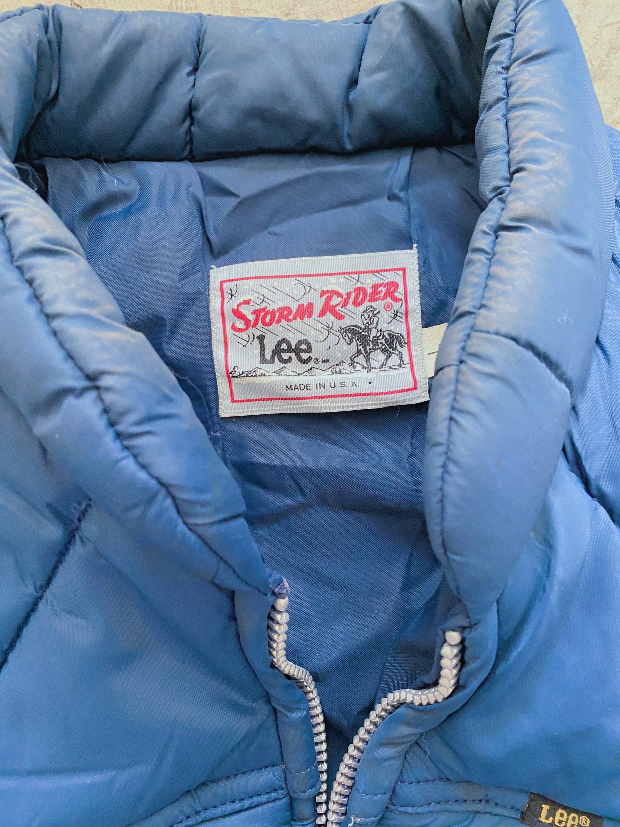 70's Navy Lee Storm Rider Puffer Vest