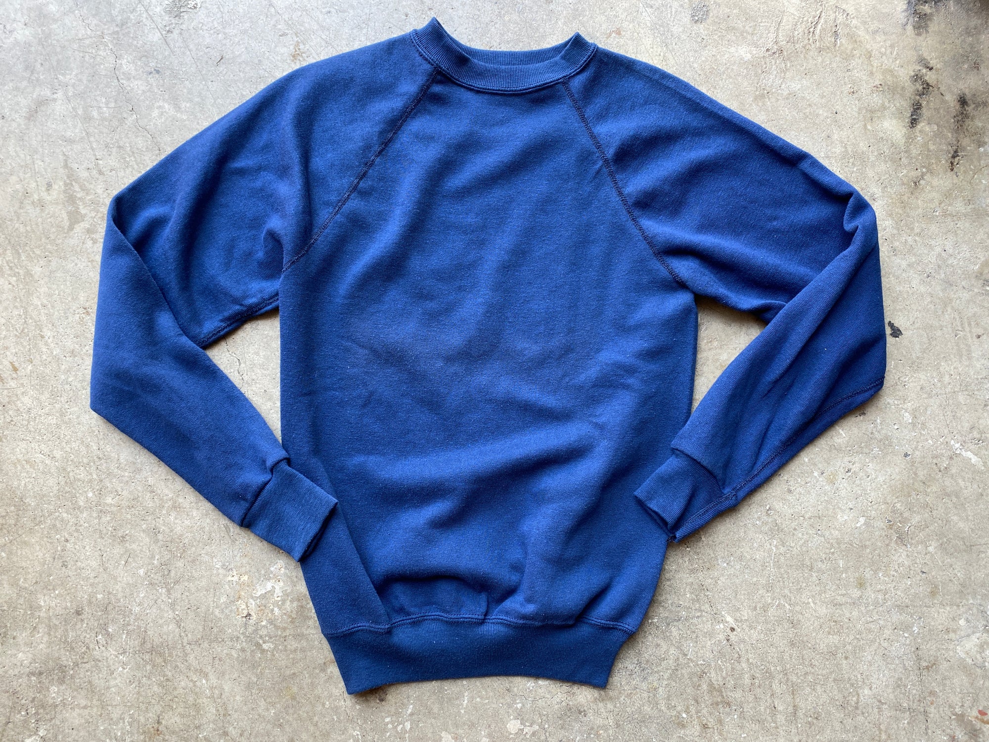 1970's Raglan Navy Sweatshirt