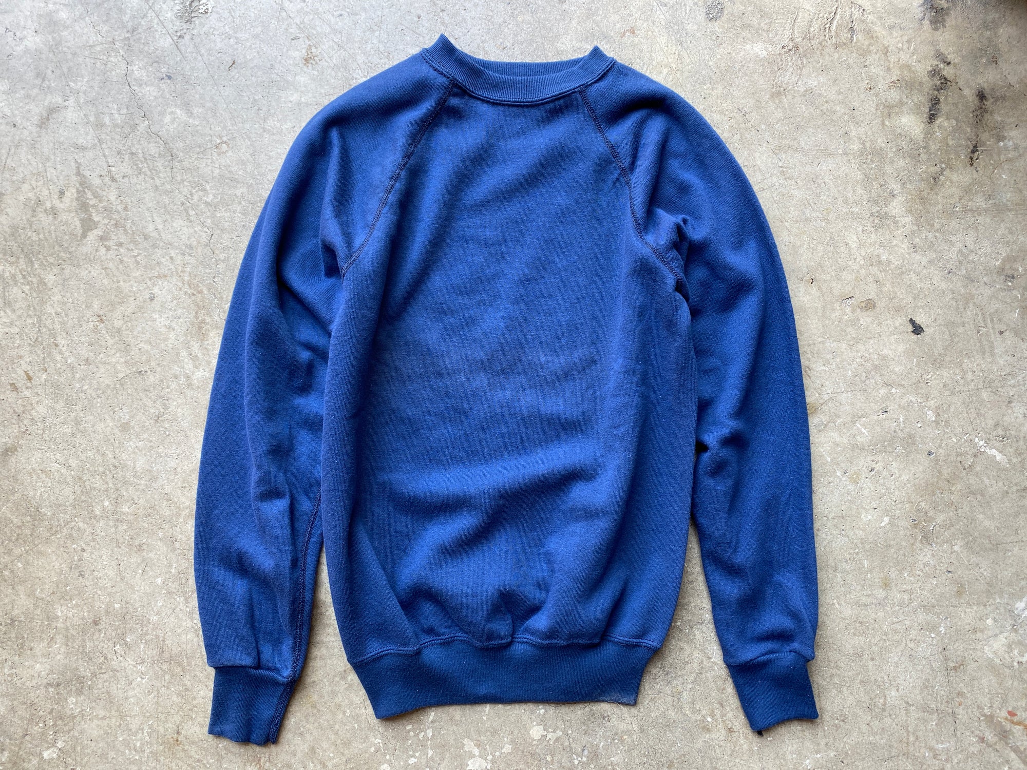 1970's Raglan Navy Sweatshirt
