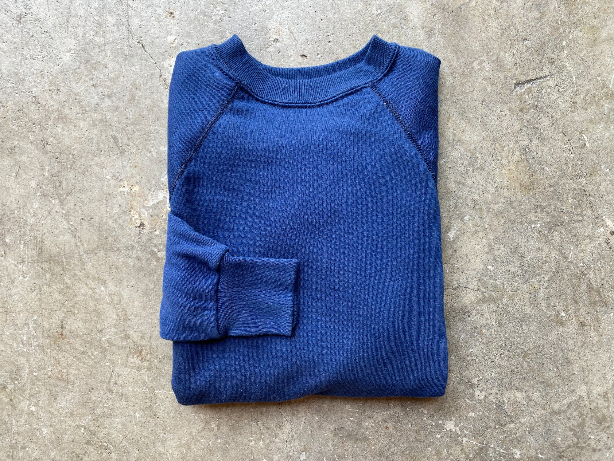 1970's Raglan Navy Sweatshirt