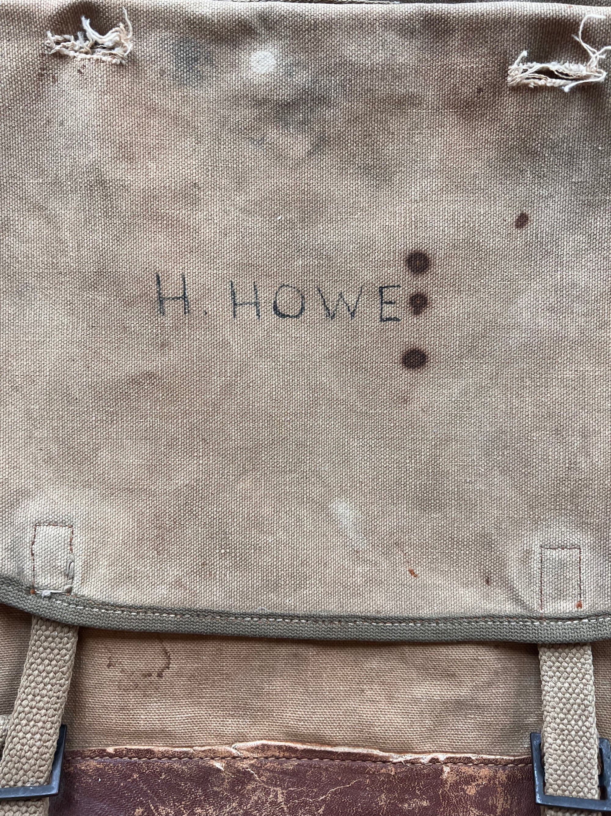 Vintage Tan "H. Howe" Belt Bag