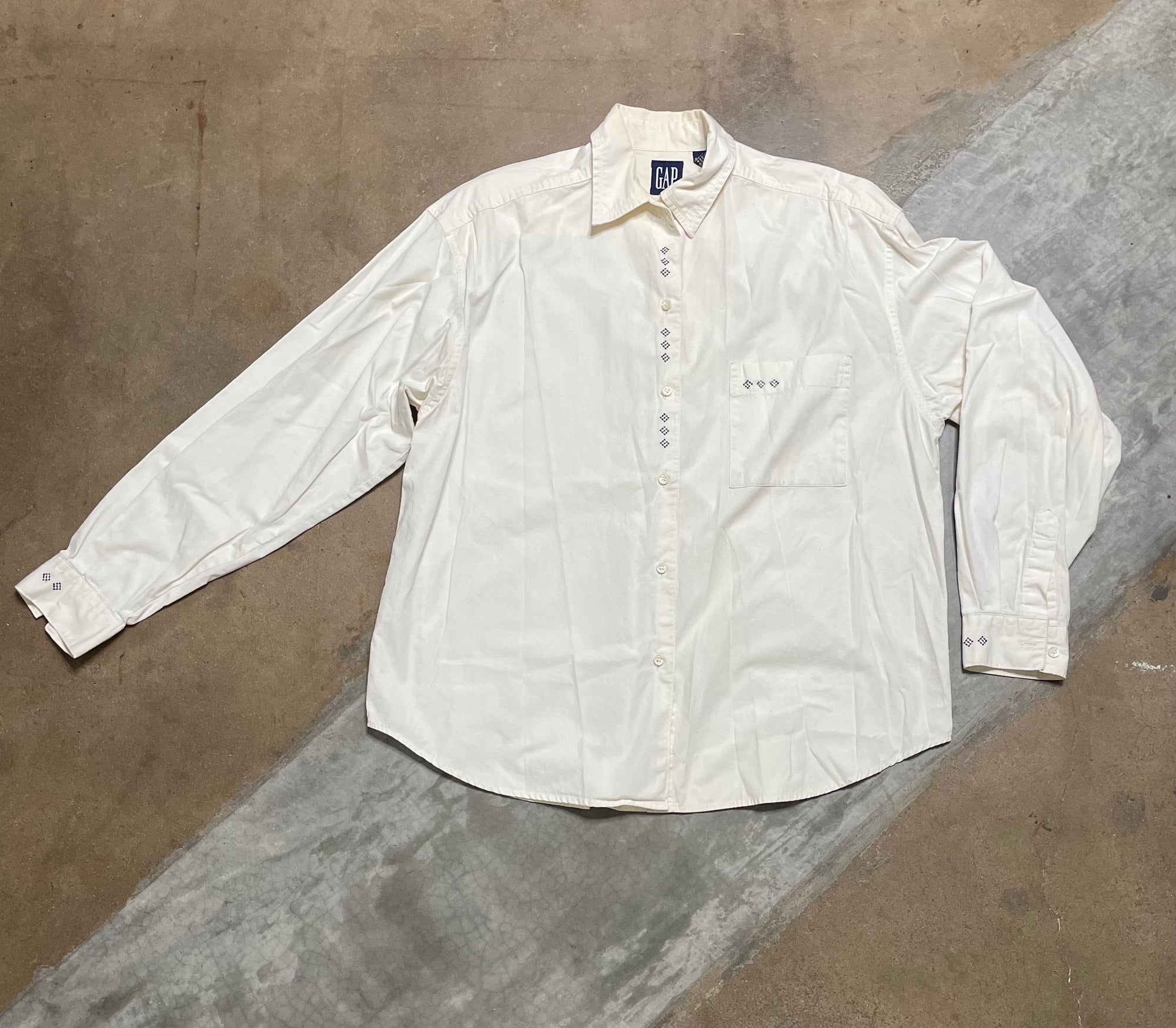 Vintage Gap Embroidered Button Down