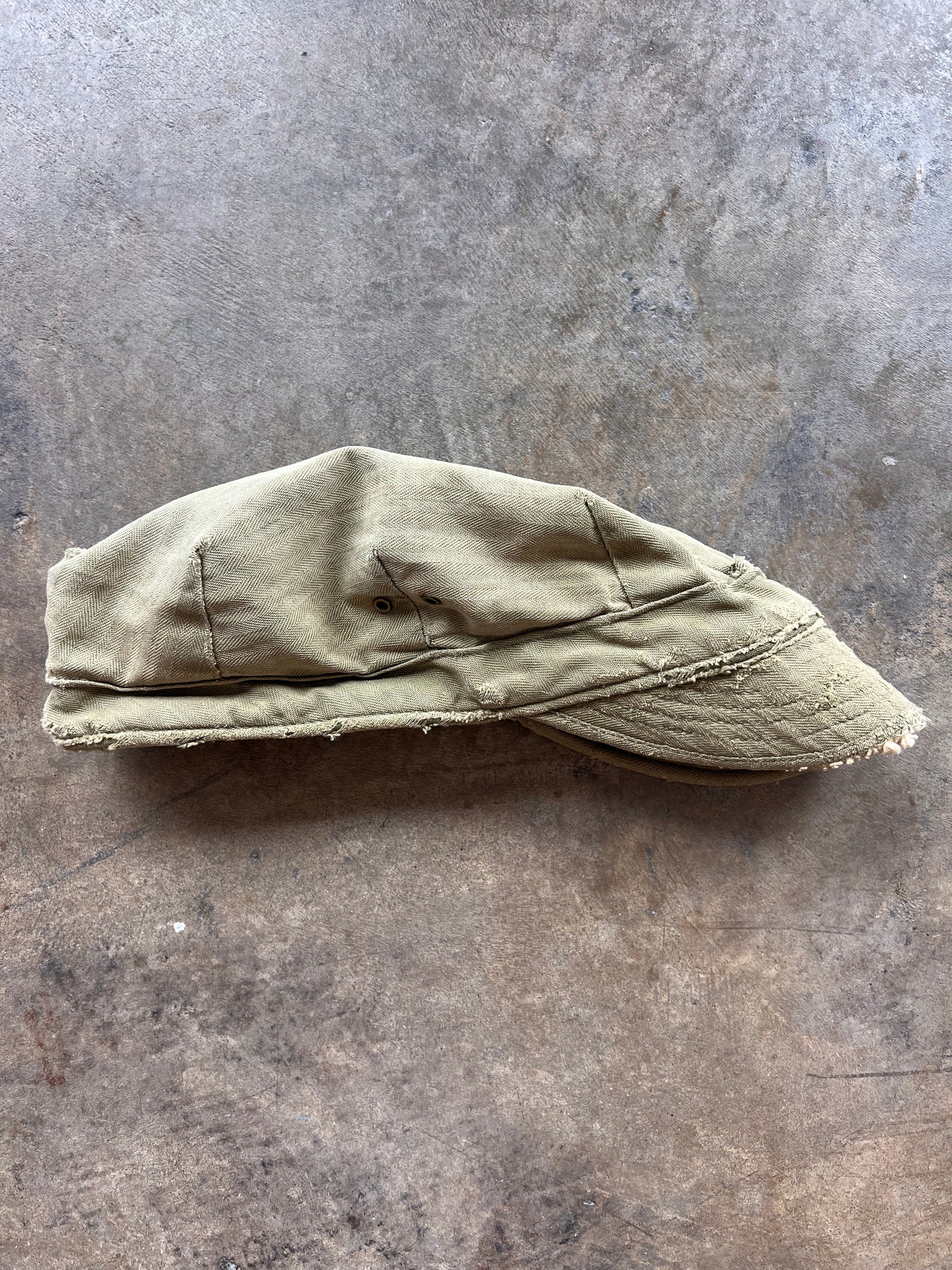 Vintage Olive Distressed Cap