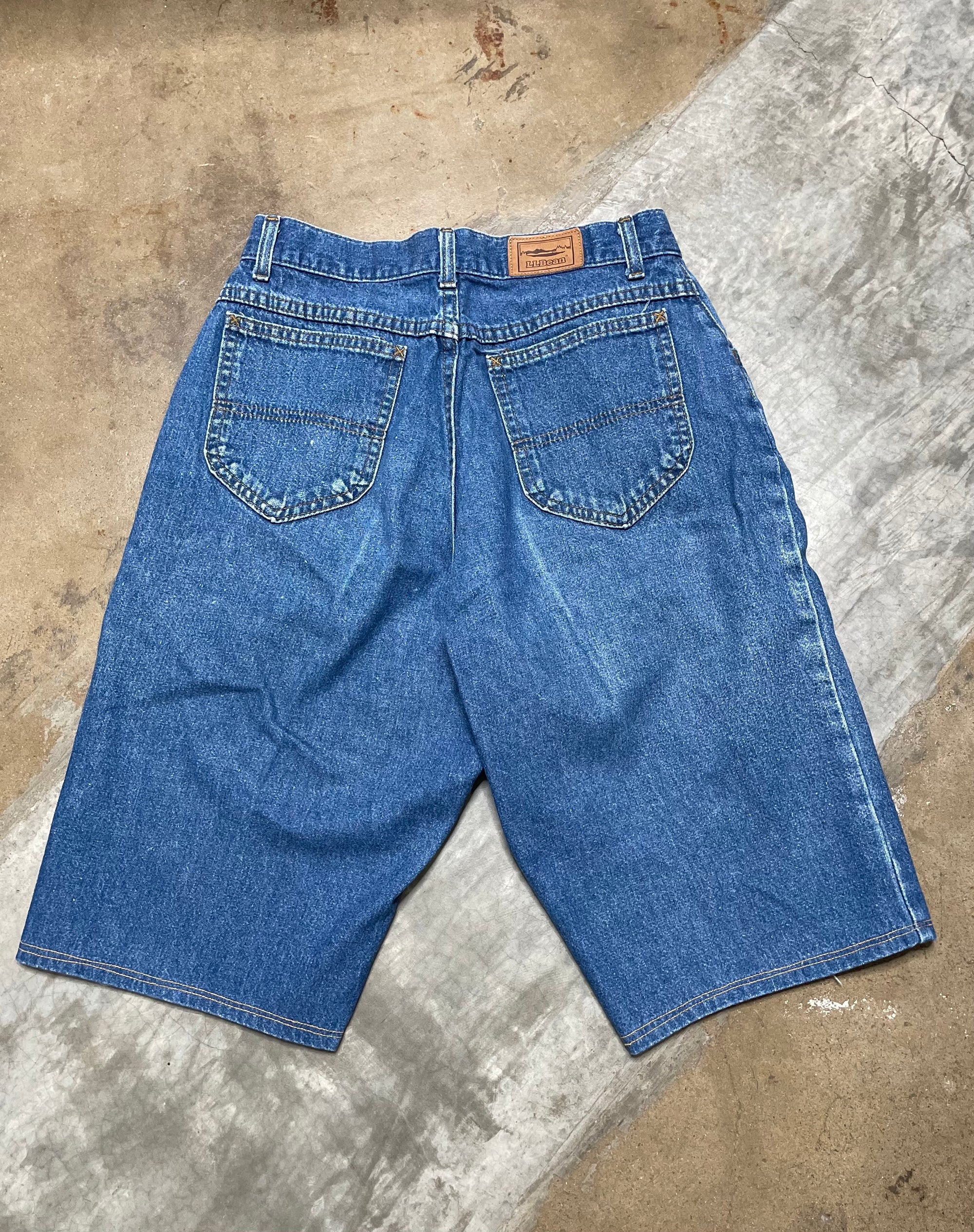 Vintage LL Bean Denim Bermuda Shorts