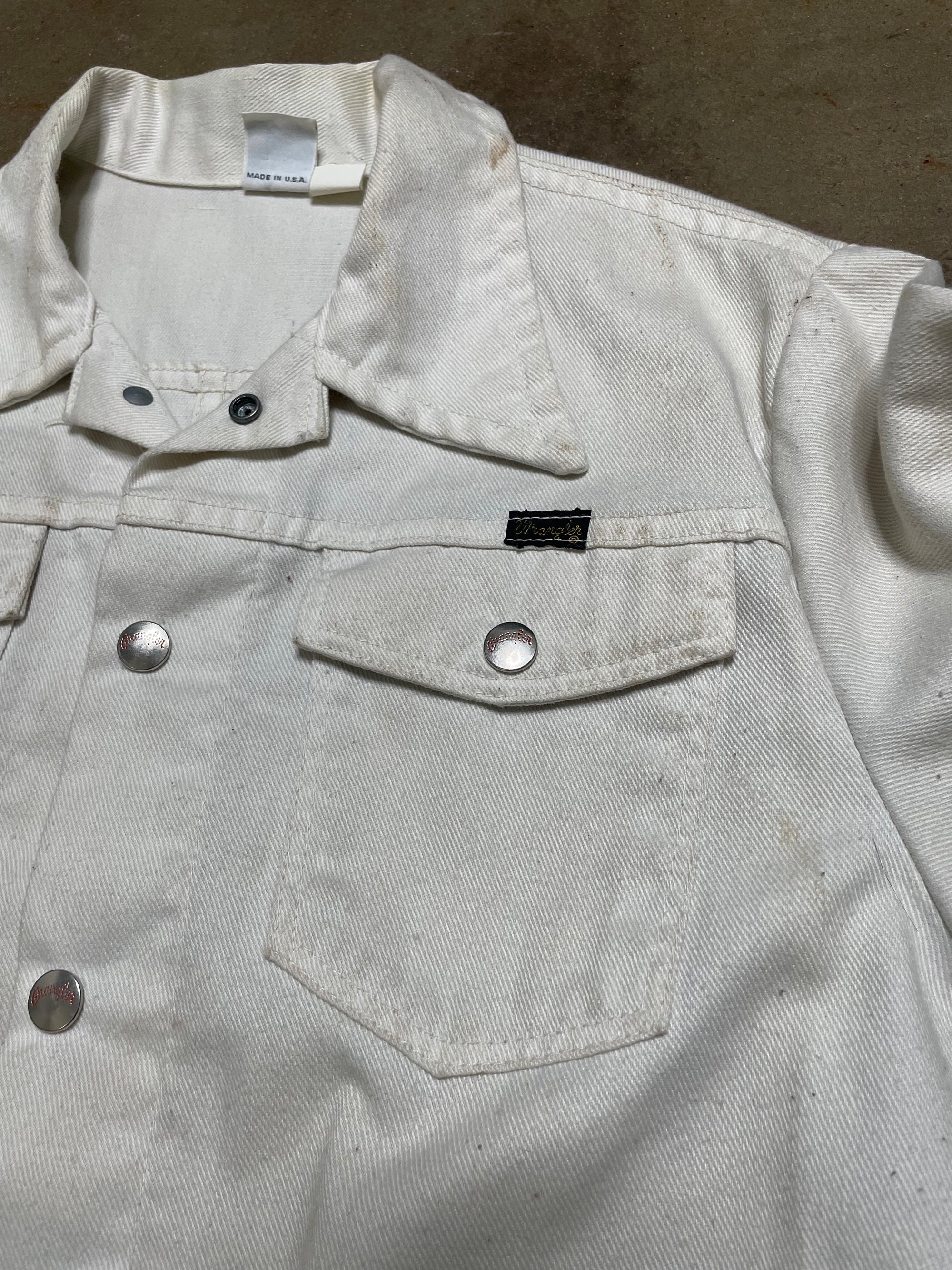 Vintage Wrangler Cream Denim Jacket