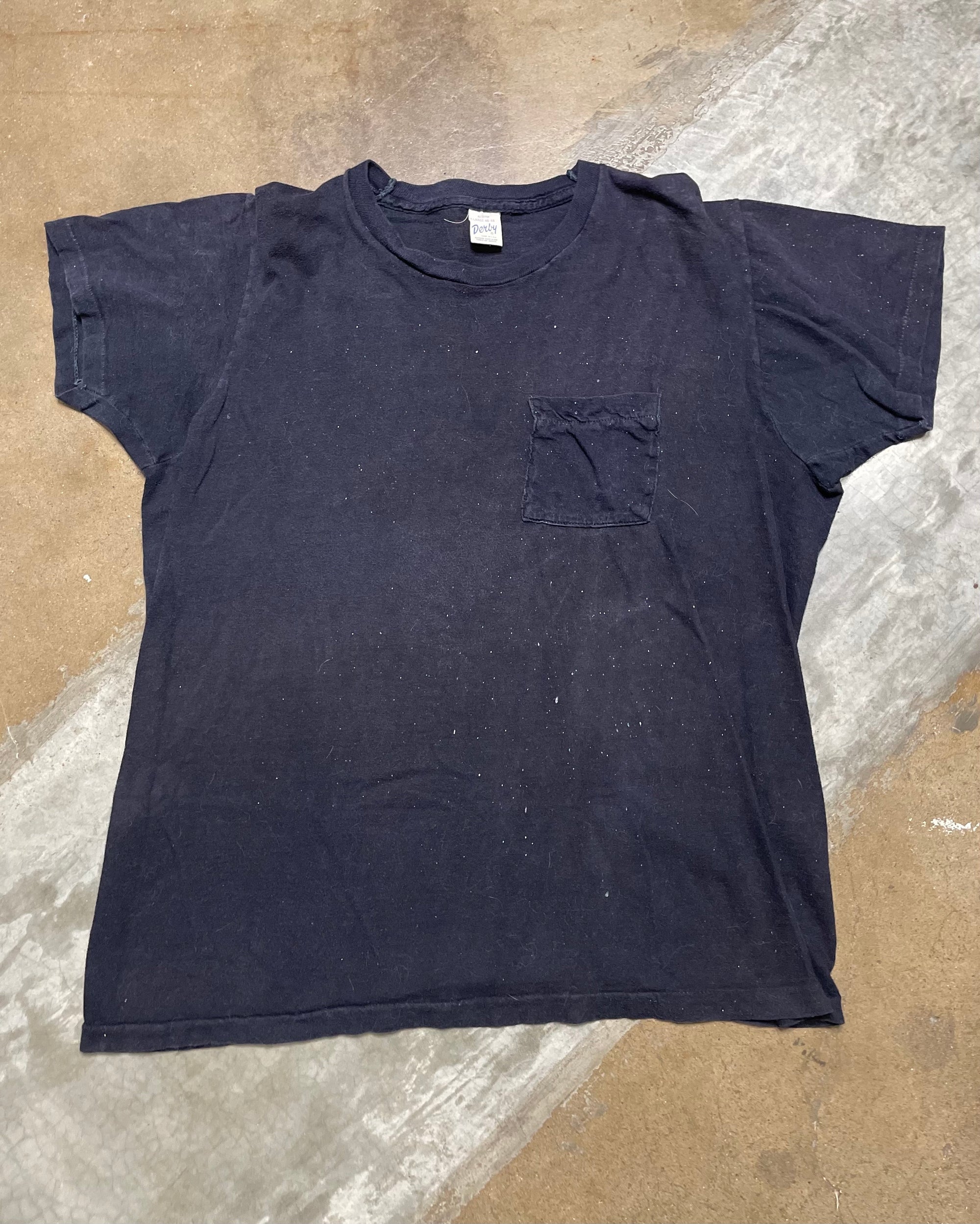 Vintage Derby Black Pocket Tee
