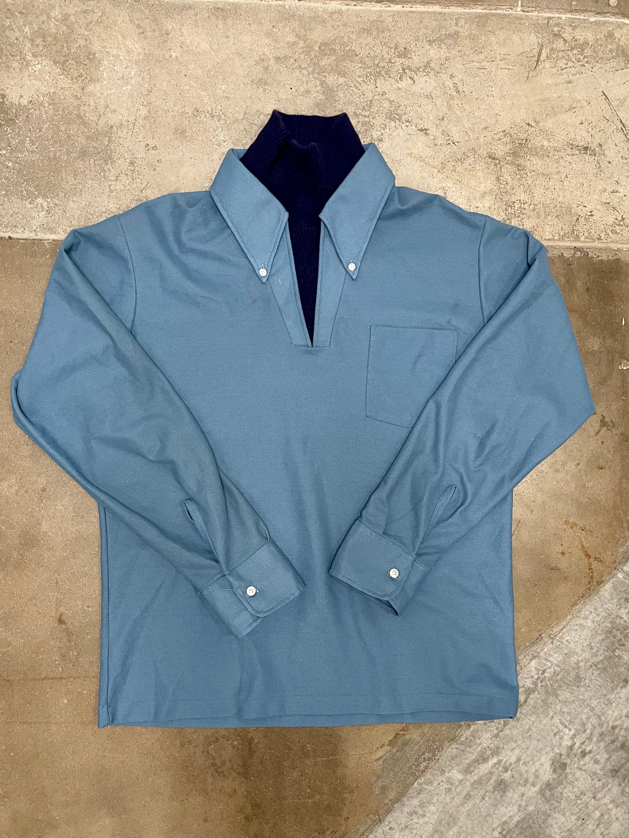 Vintage Long Sleeve Polo With Dickie