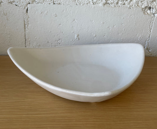 Vintage White Triangular Dish