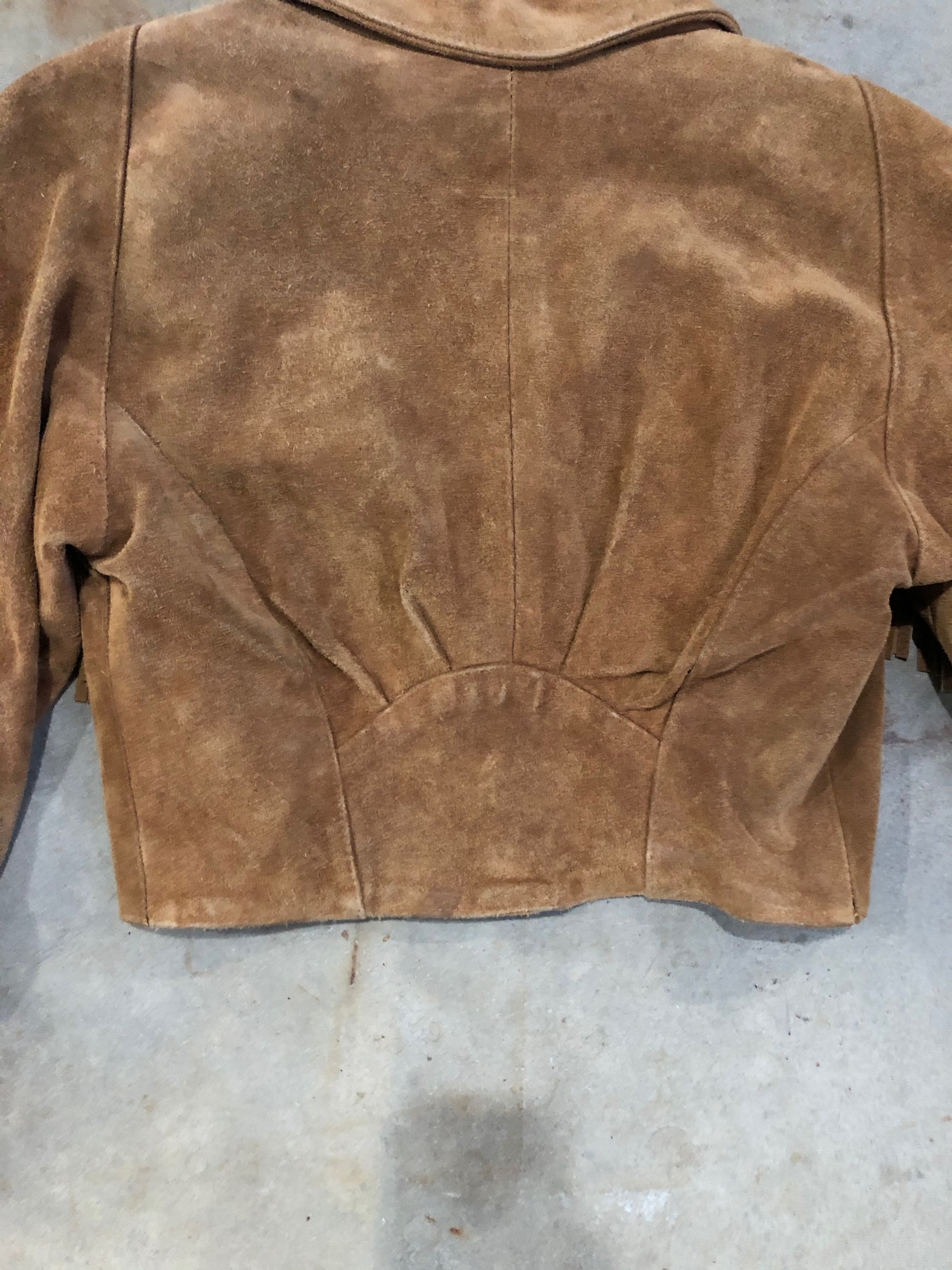 Vintage Cropped Fringe Jacket