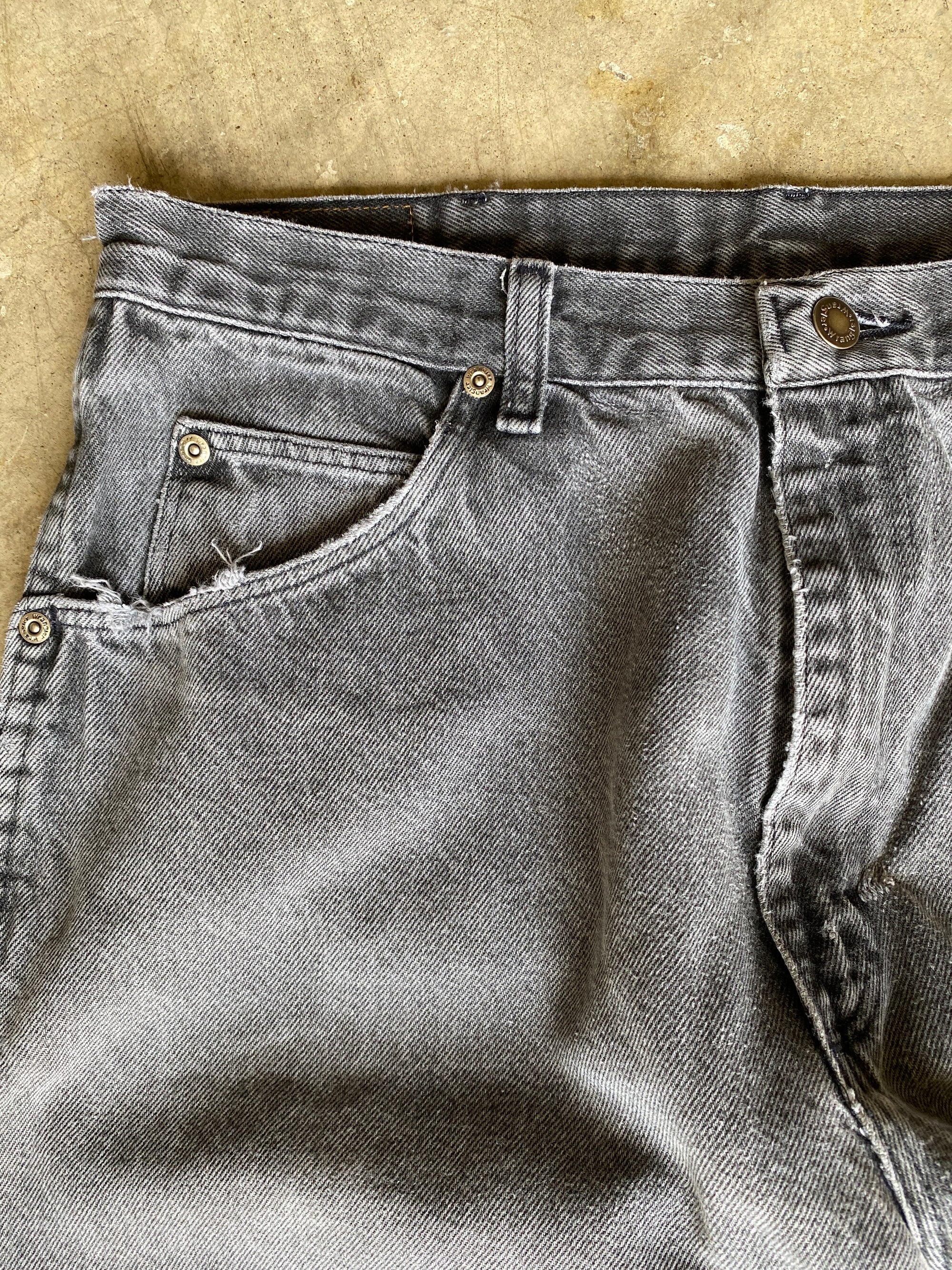 Grey Wrangler Jeans