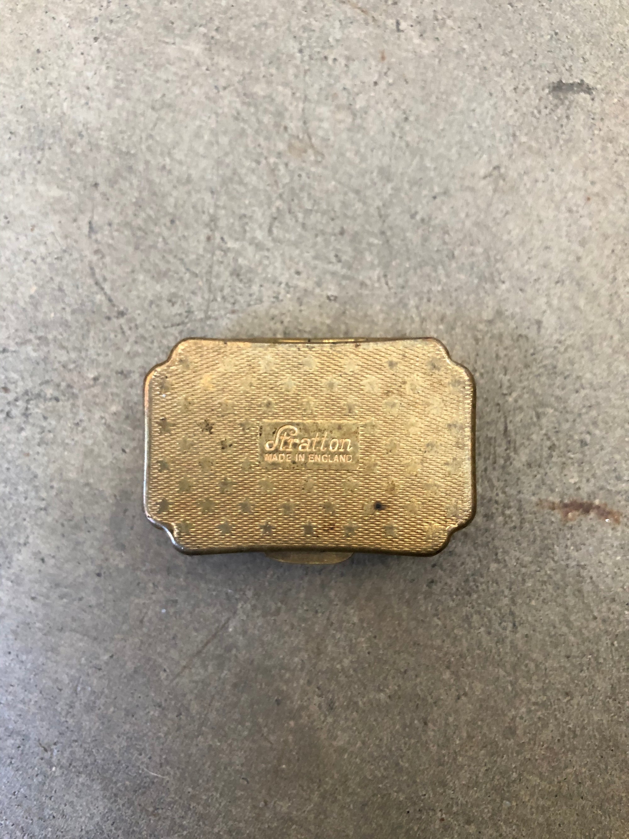 Tiny Vintage Gold Box