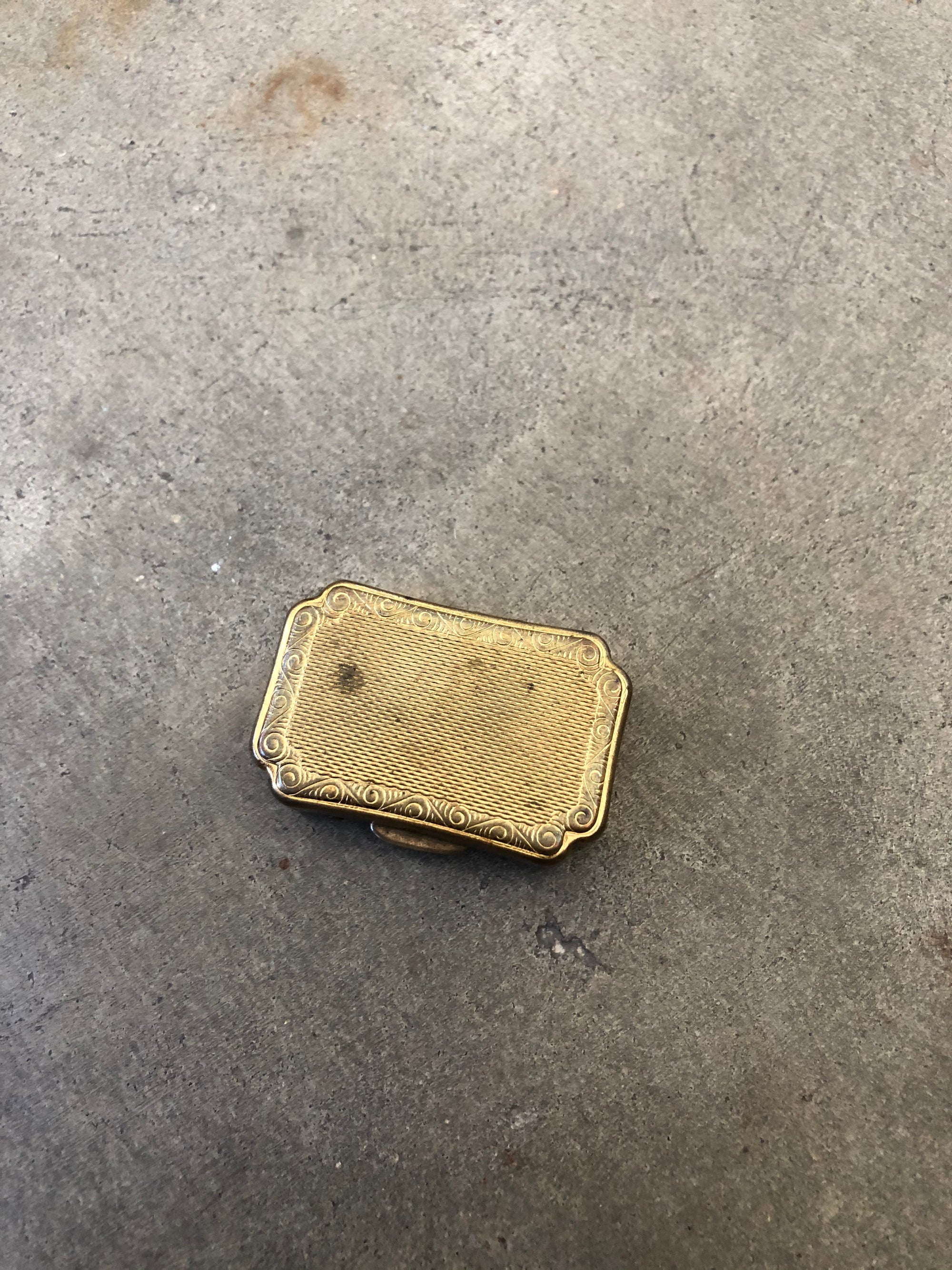 Tiny Vintage Gold Box