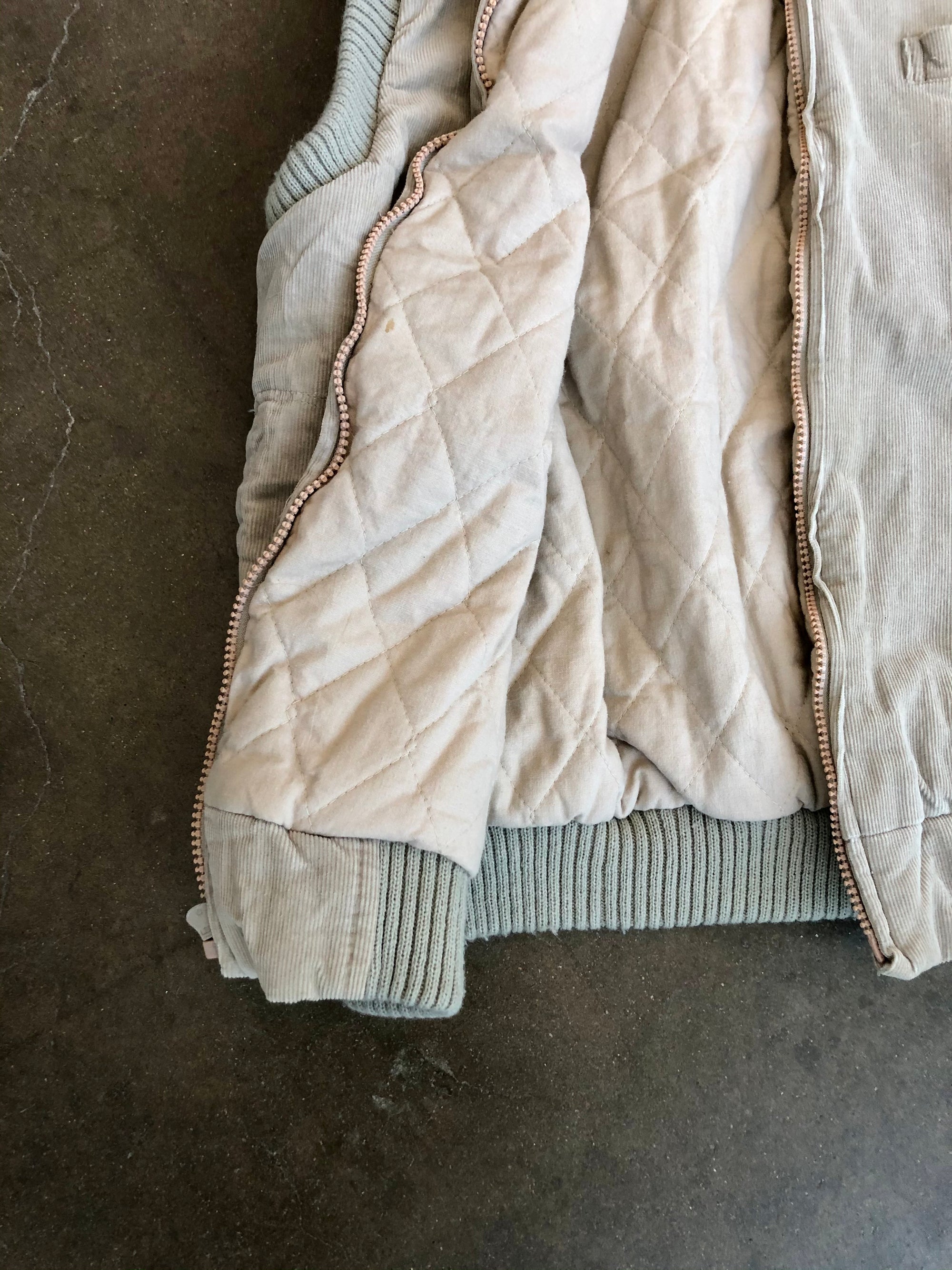Vintage Beige Corduroy Vest