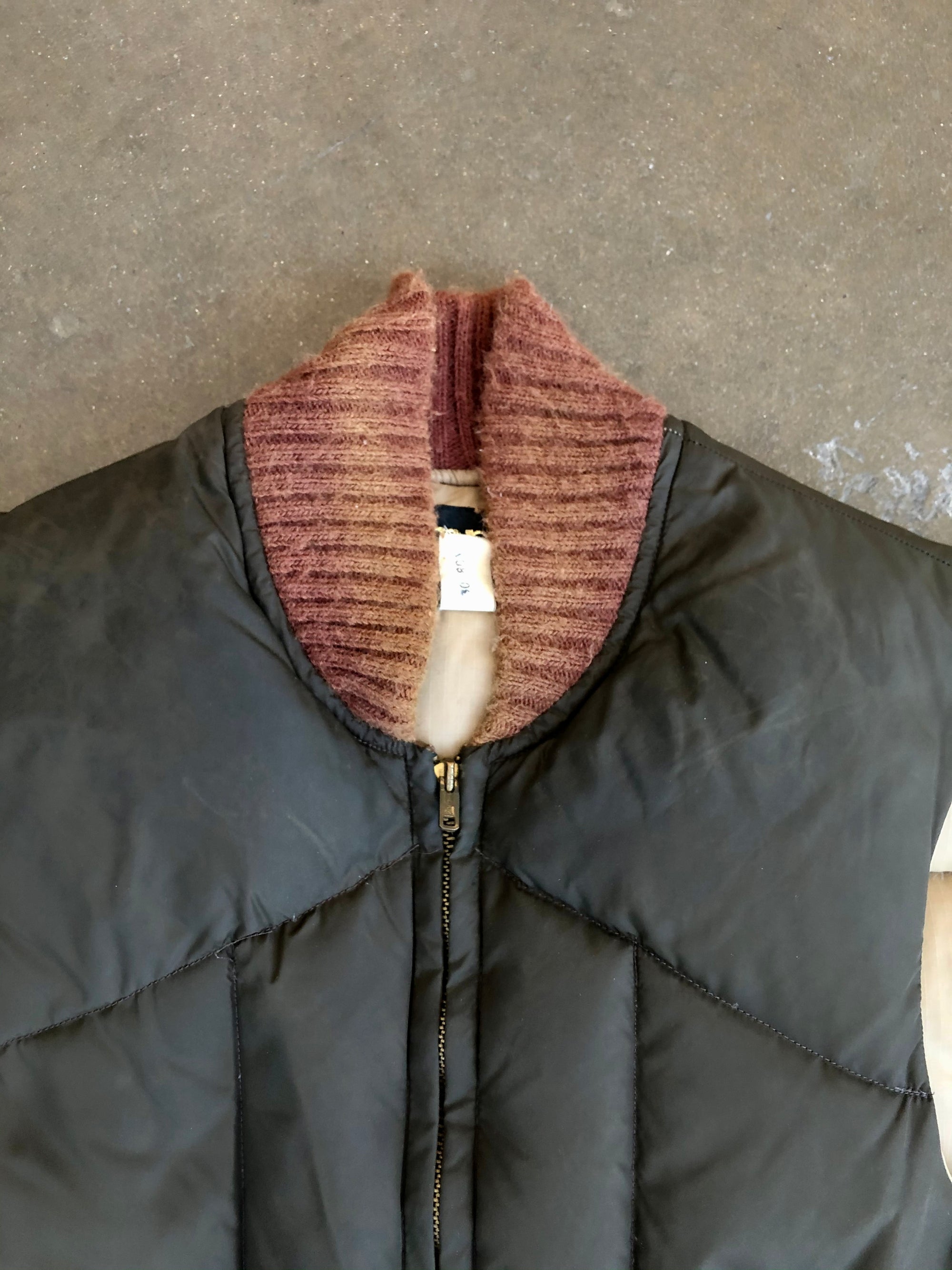 Vintage Brown Quilted Vest
