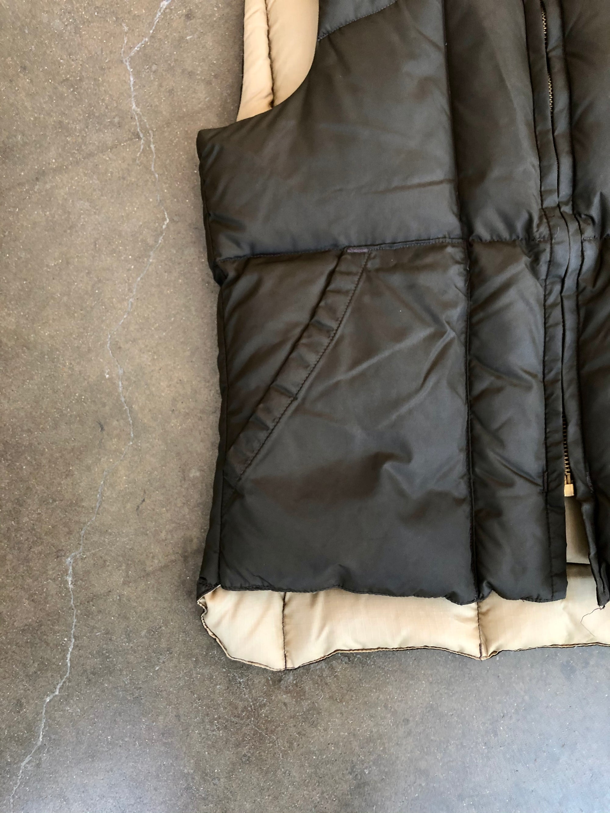 Vintage Brown Quilted Vest