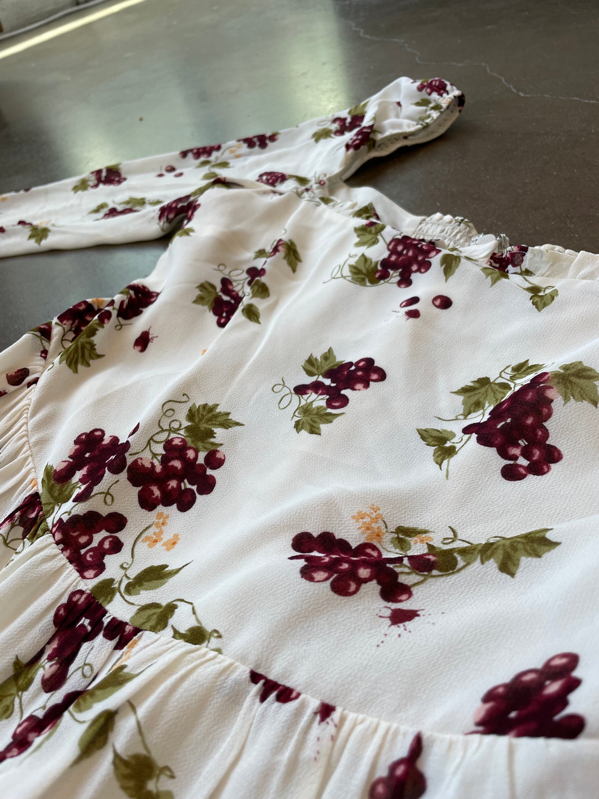 Reformation Cream Floral Dress
