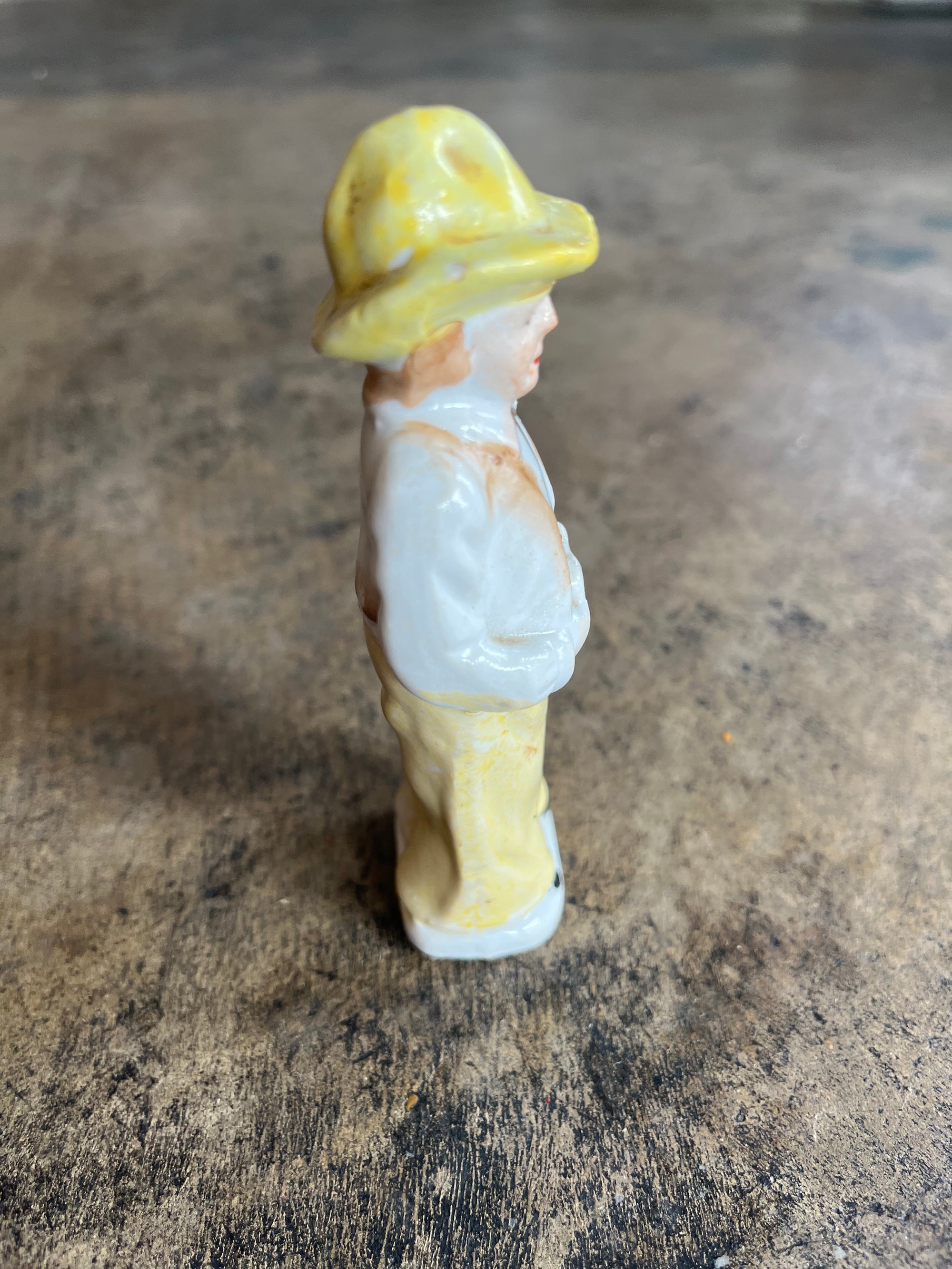 Small Tan Cowboy Figurine