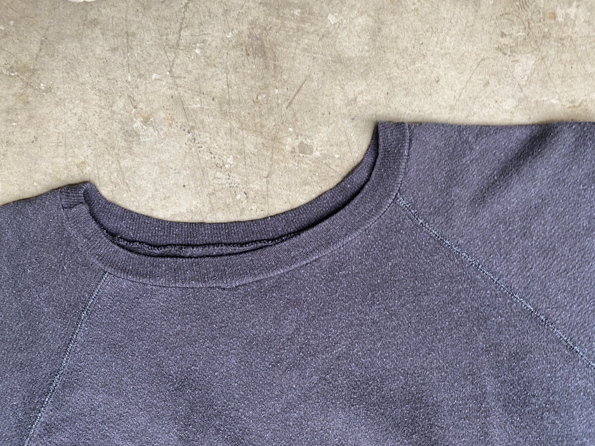Vintage Faded Black Raglan Sweatshirt
