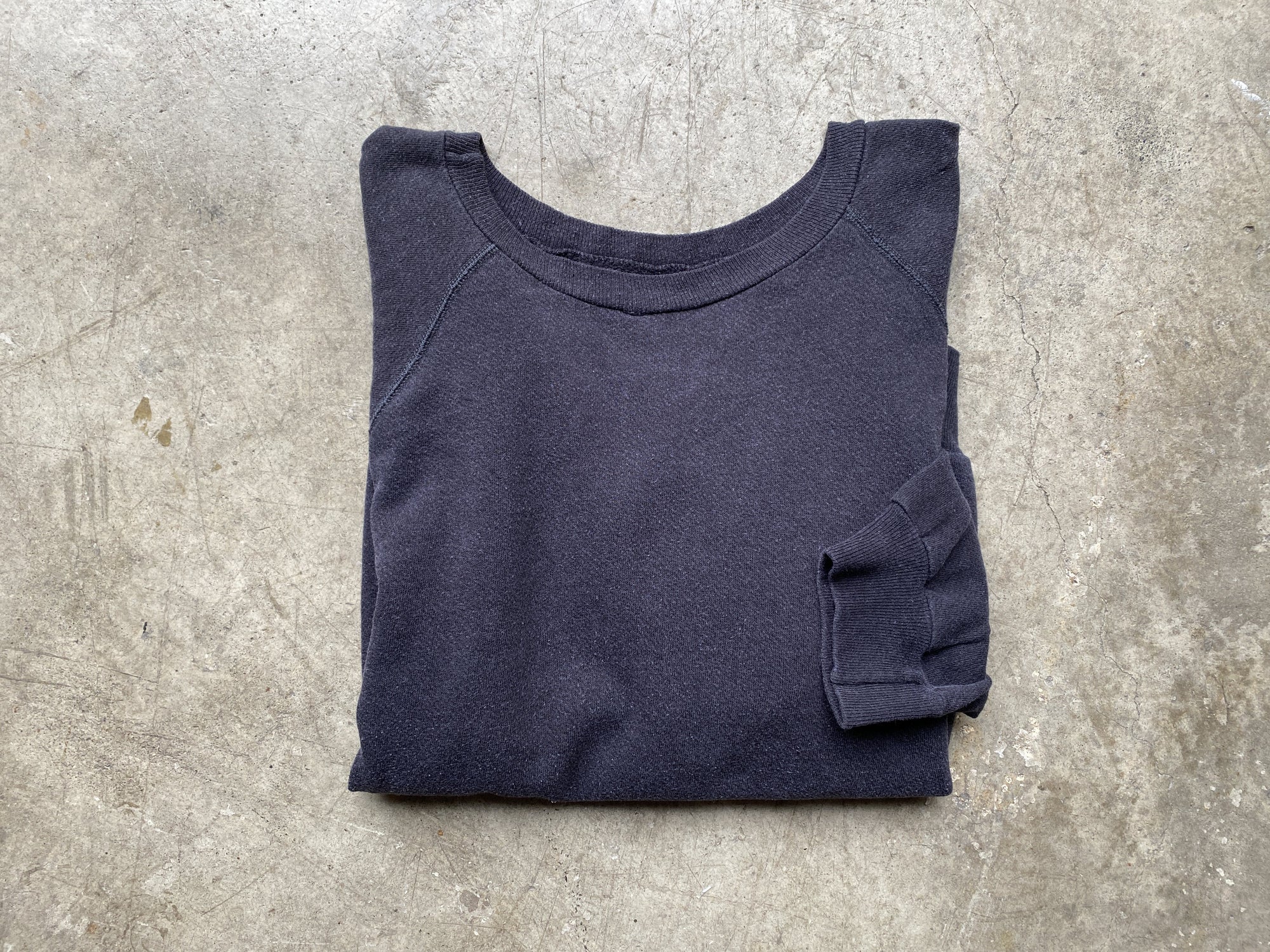 Vintage Faded Black Raglan Sweatshirt