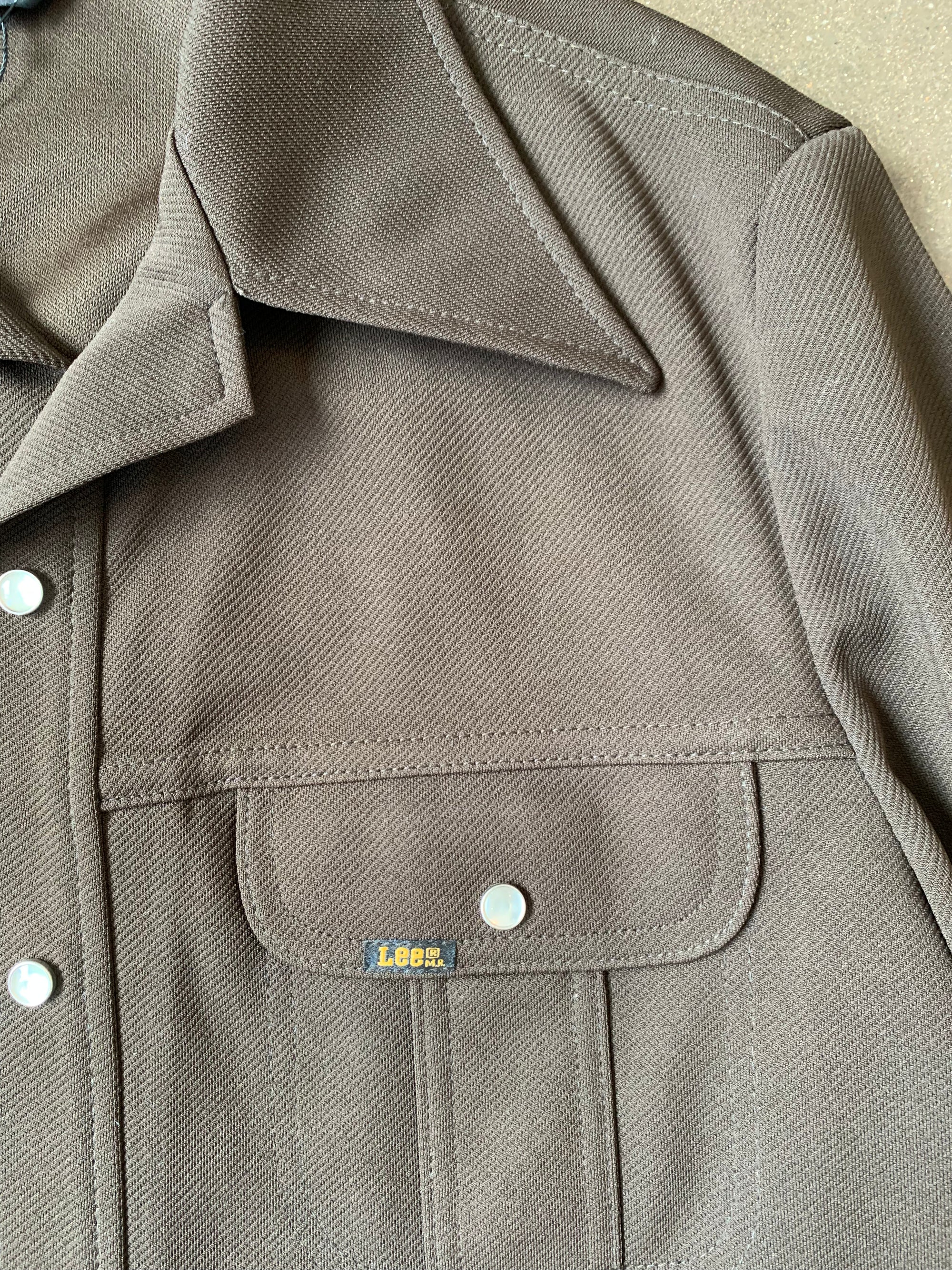 Vintage Lee Brown Pearl Snap