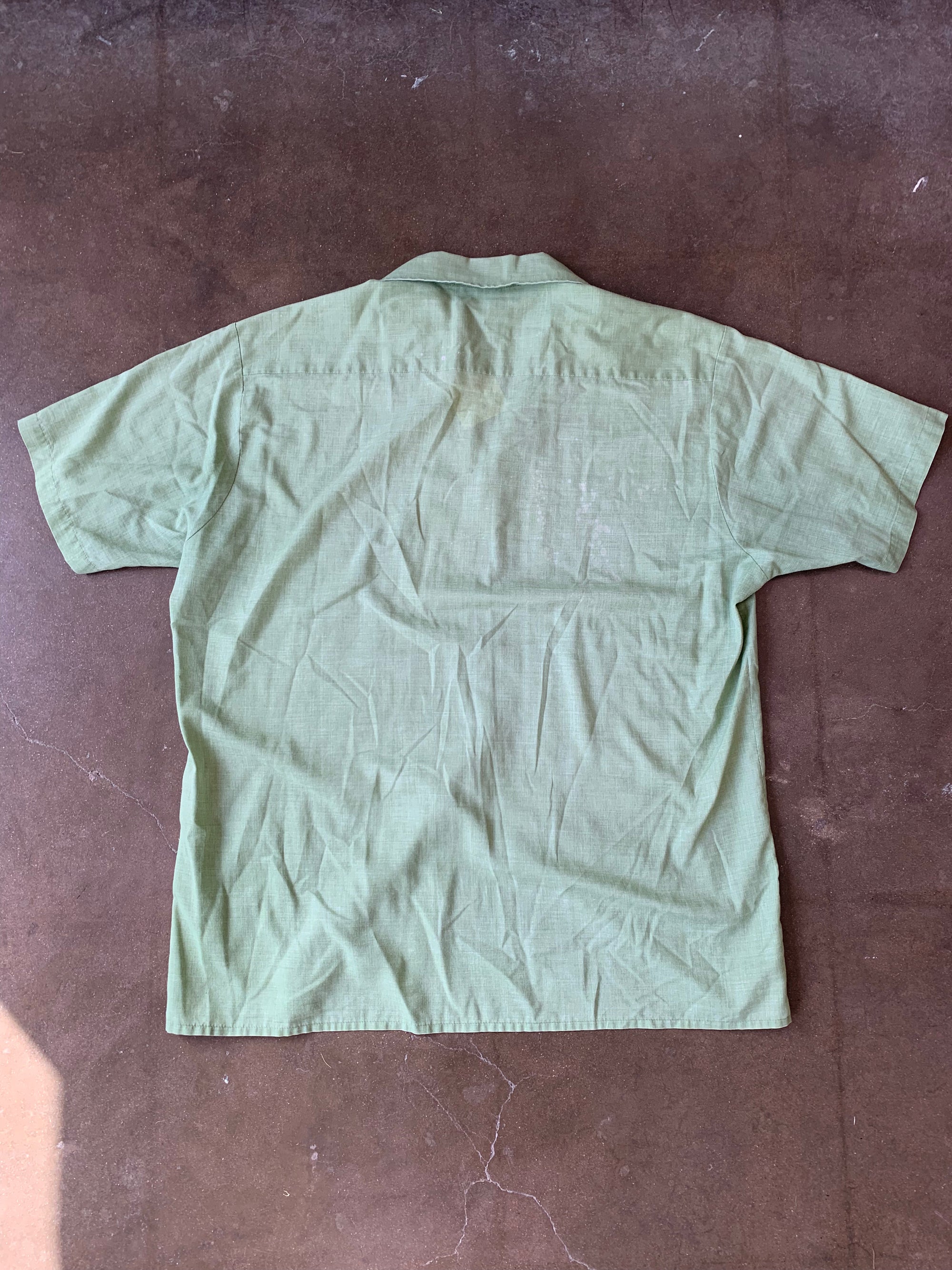 Manhattan Sage Short Sleeve Button Down XL