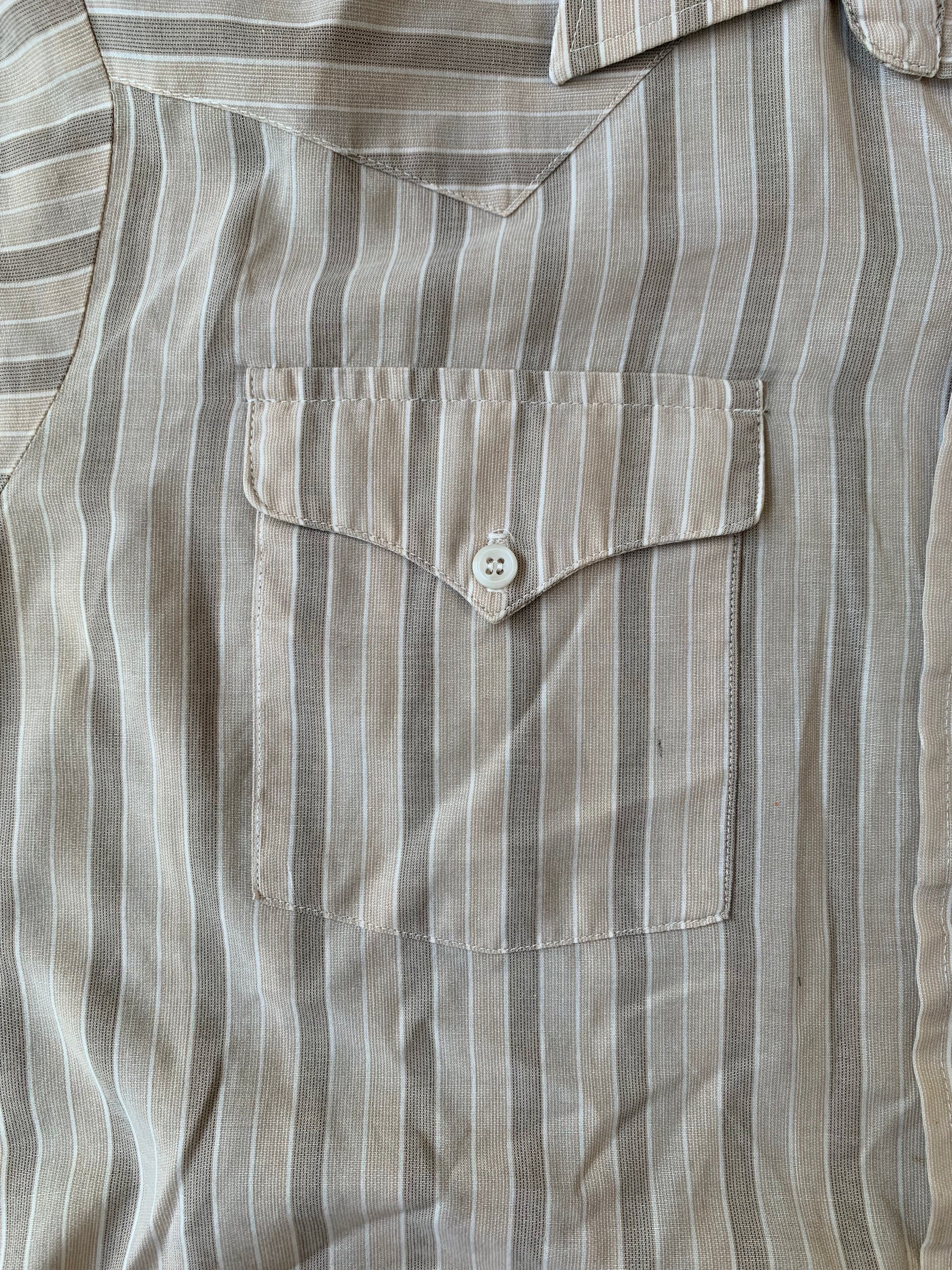 Panhandle Slim Taupe Short Sleeve Button Down