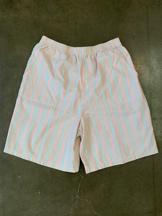 Vintage Pink Elastic Waist Shorts