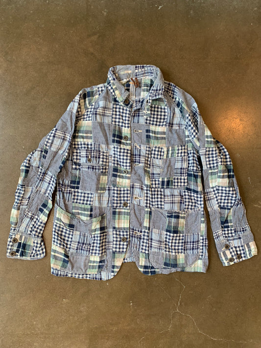 Kapital Blue Patchwork Button Down