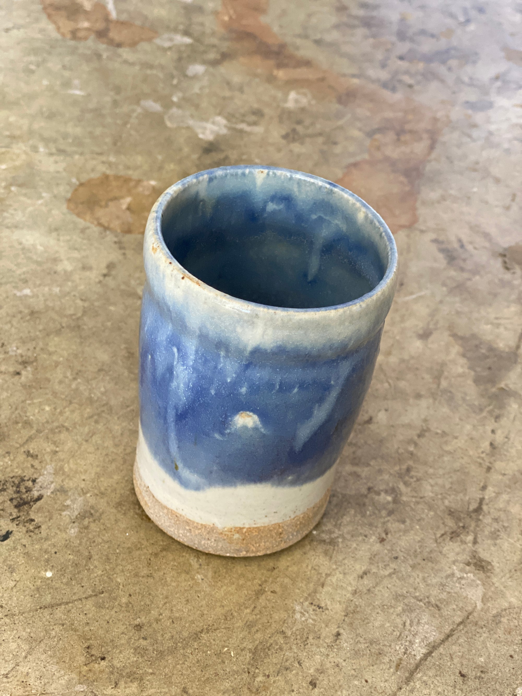 Blue and White Ceramic Vase