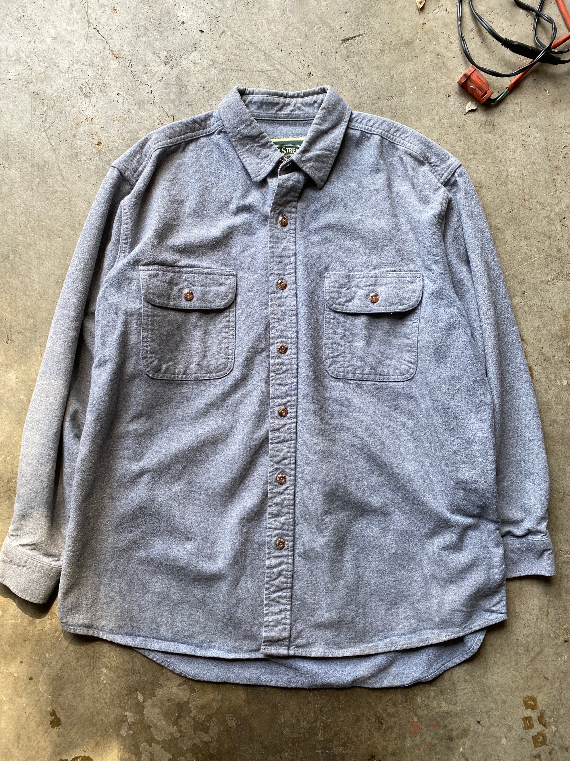 Grey Flannel Button Down