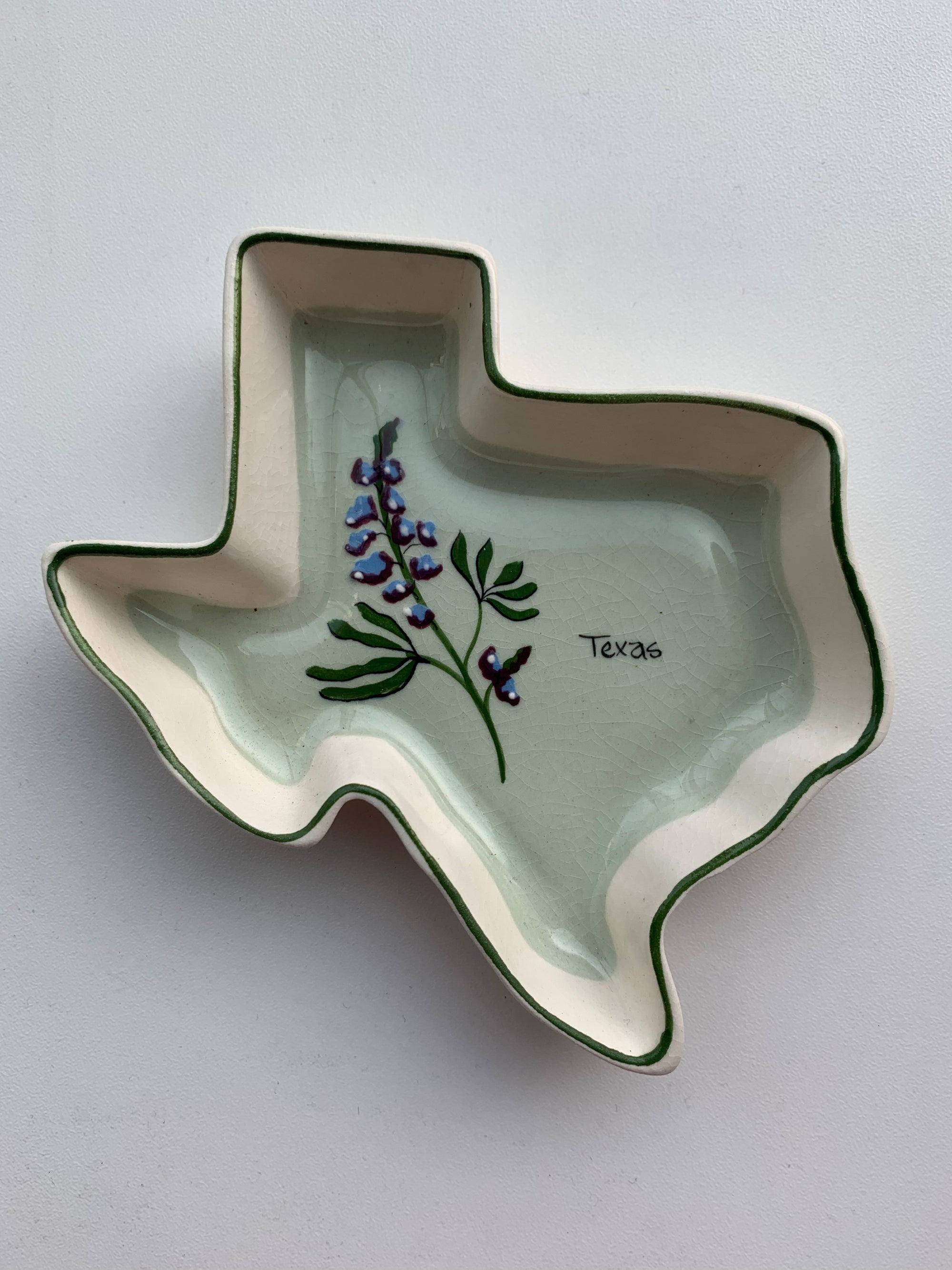 Vintage Texas Bluebonnet Dish