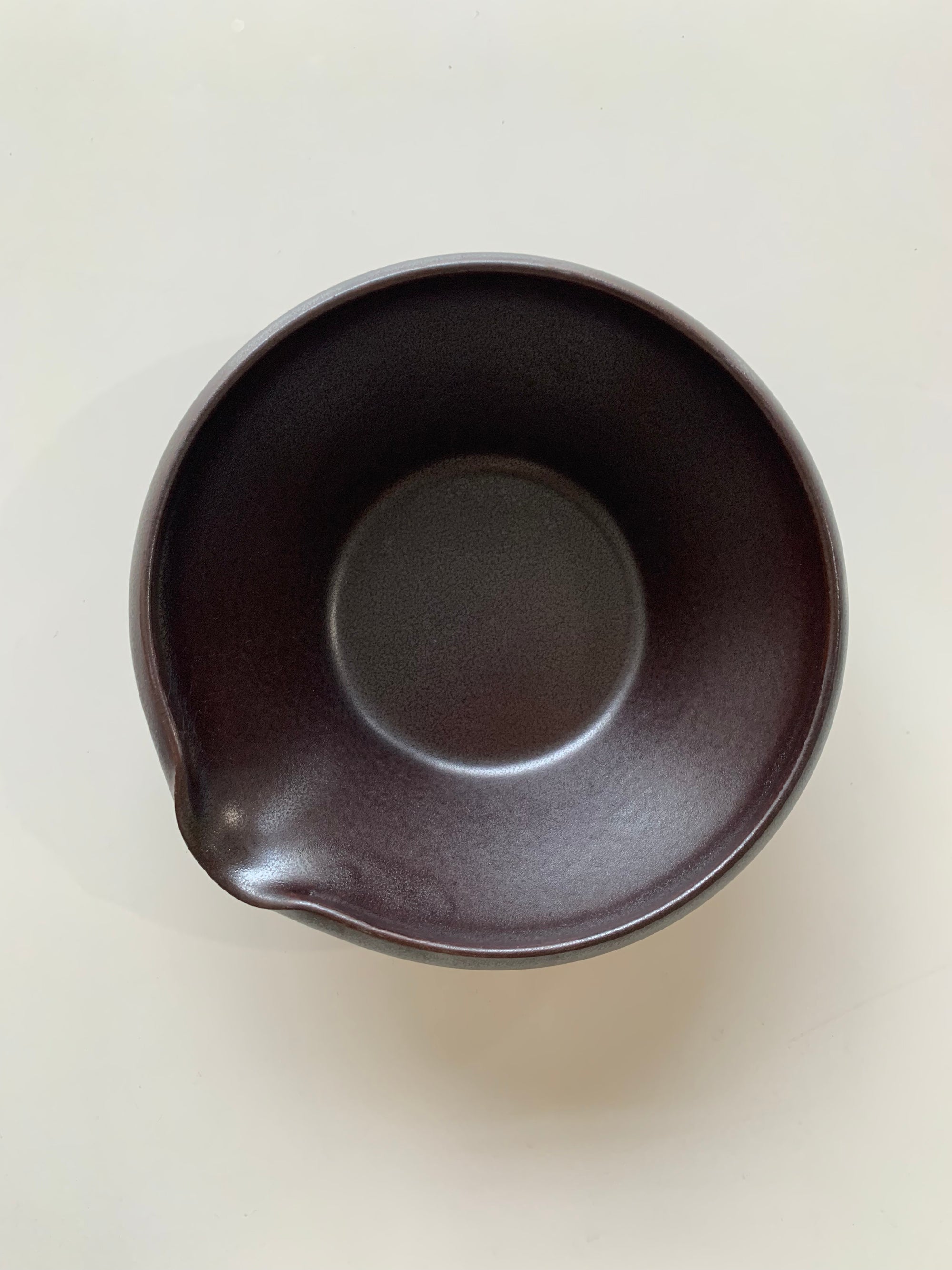 Dark Brown Stoneware Bowl