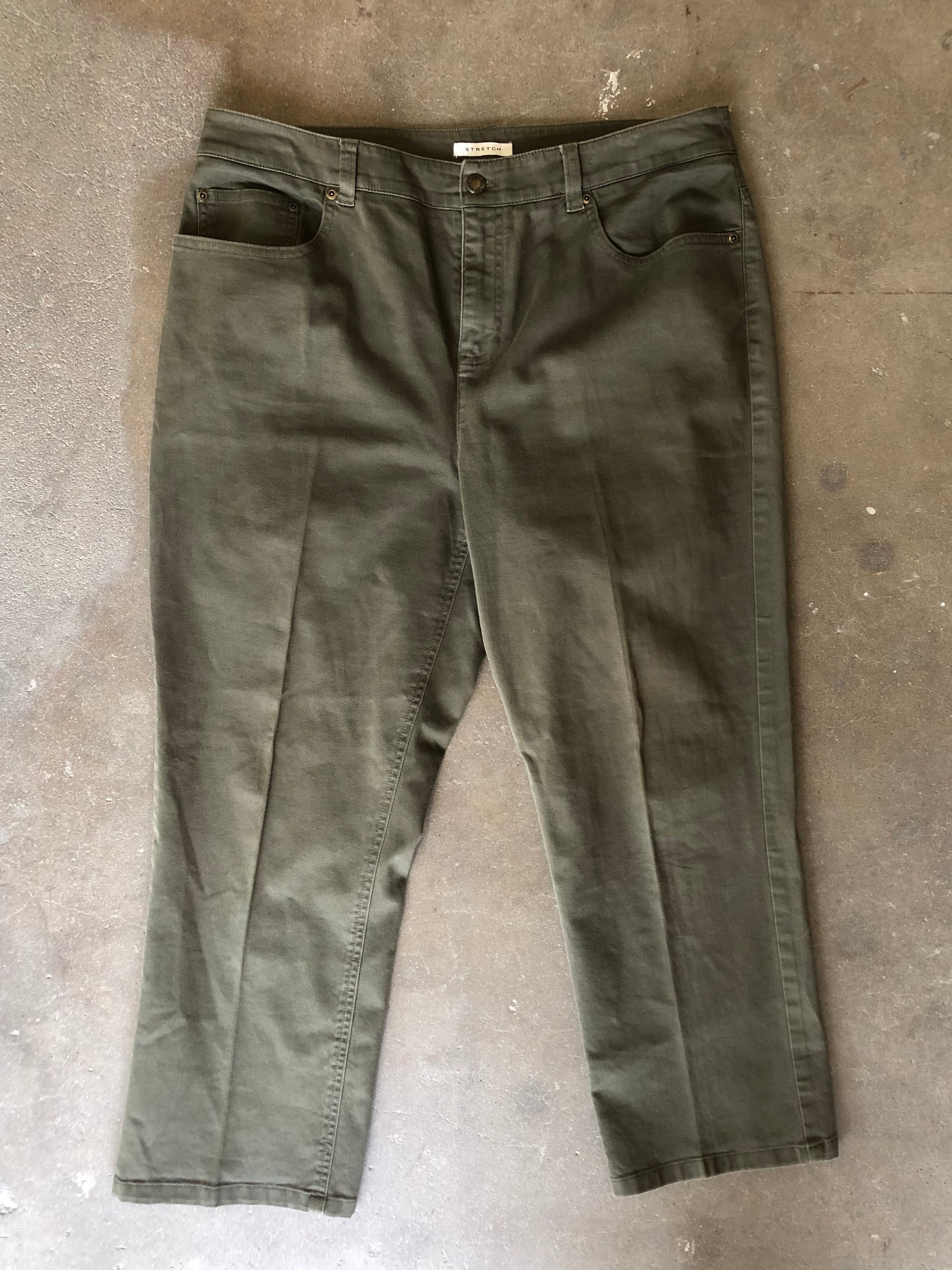 Vintage Olive Kick Flares