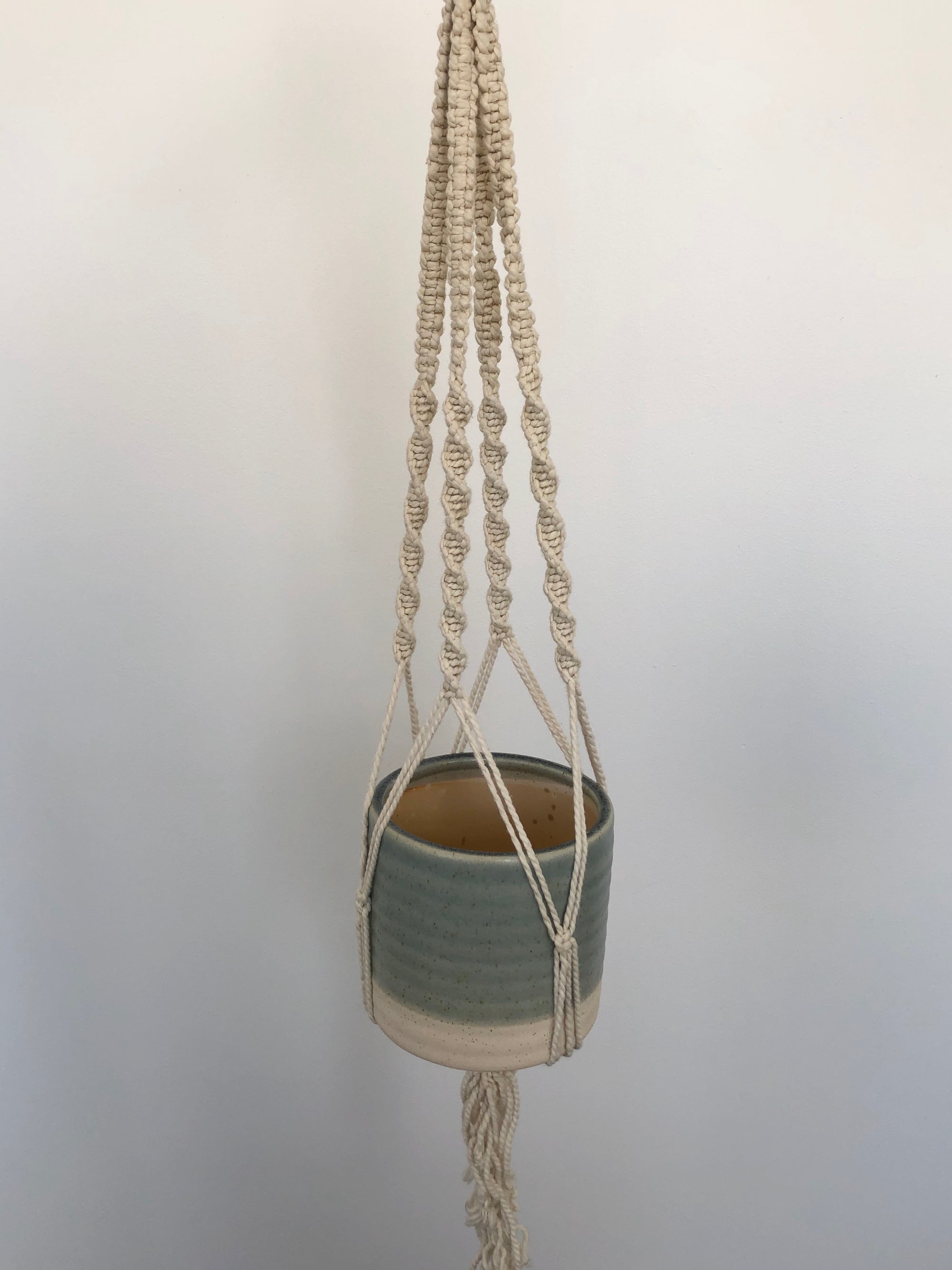 Vintage Macrame Planter