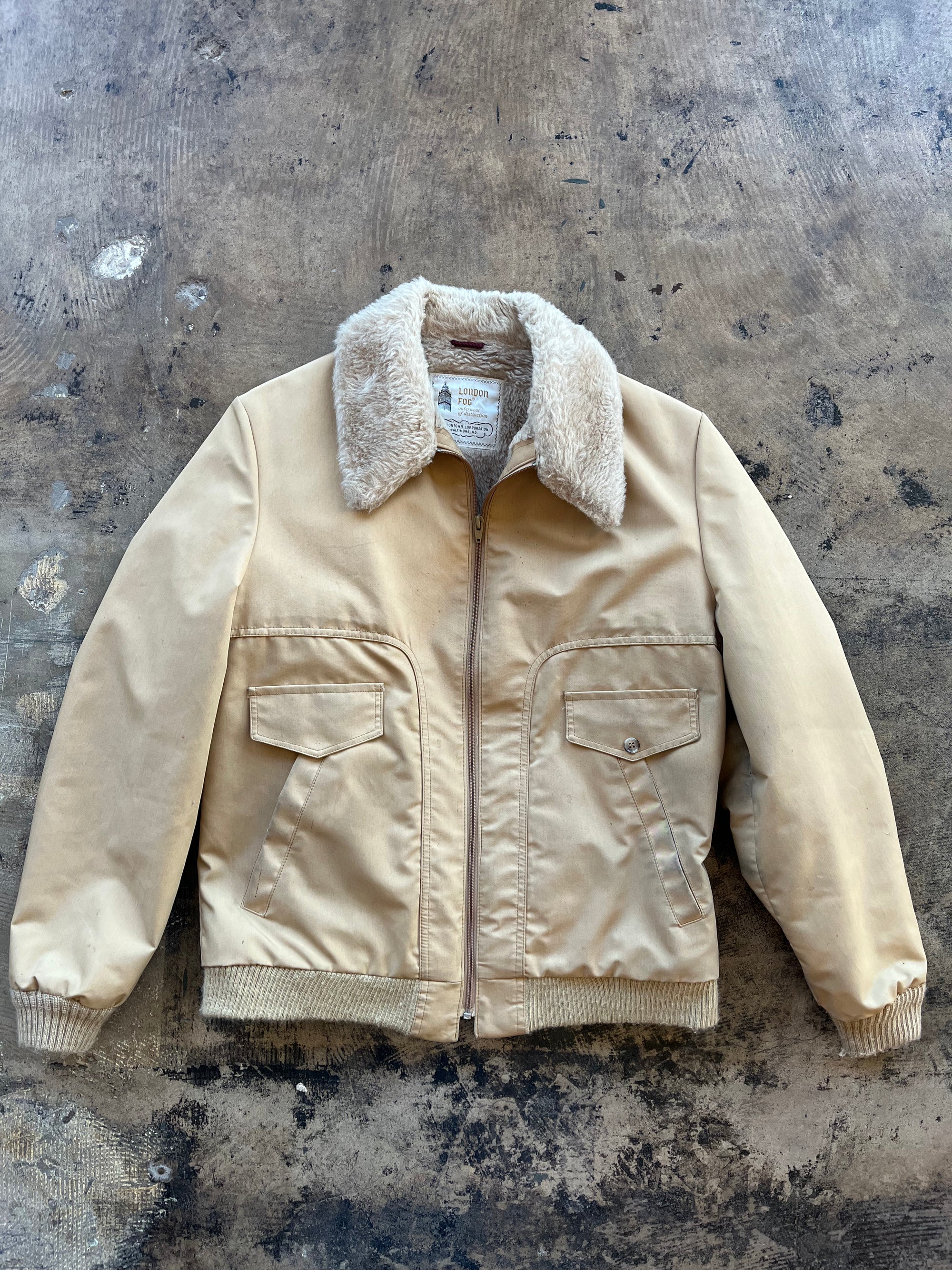 London Fog Fur Trim Jacket