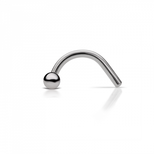 1.5mm White Gold Dome Nostril Screw