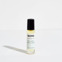 Noto, perfume oil, rooted oil, all natural, vegan, cruelty free, bergamot, fir, cardamom, coconut oil, cedarwood  