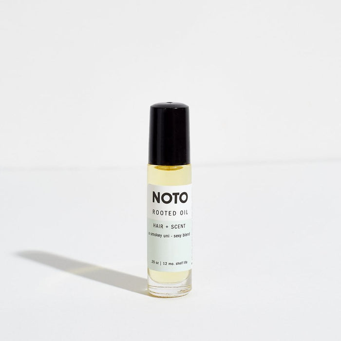 Noto, perfume oil, rooted oil, all natural, vegan, cruelty free, bergamot, fir, cardamom, coconut oil, cedarwood  