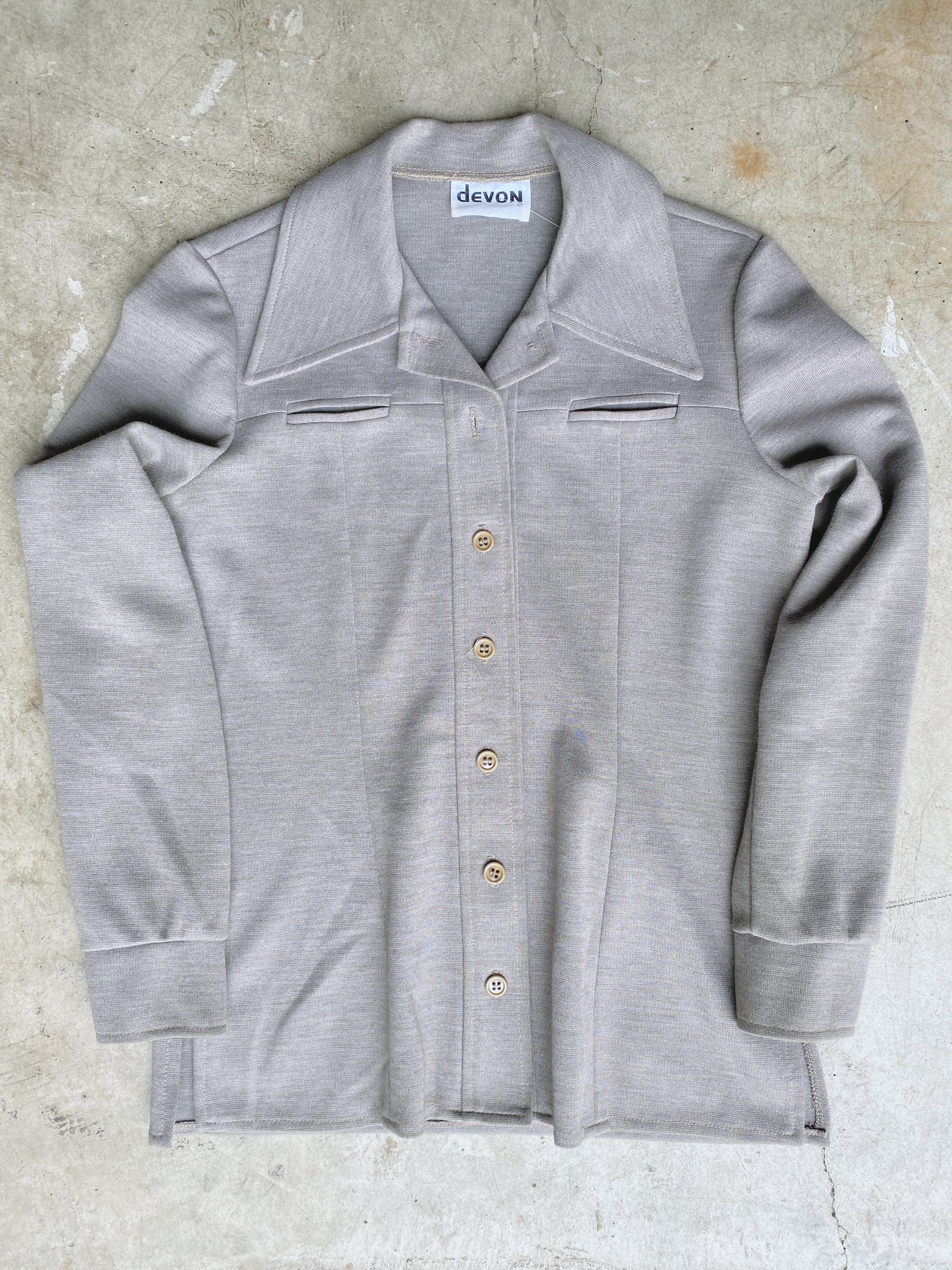 Vintage Cropped Taupe Jacket
