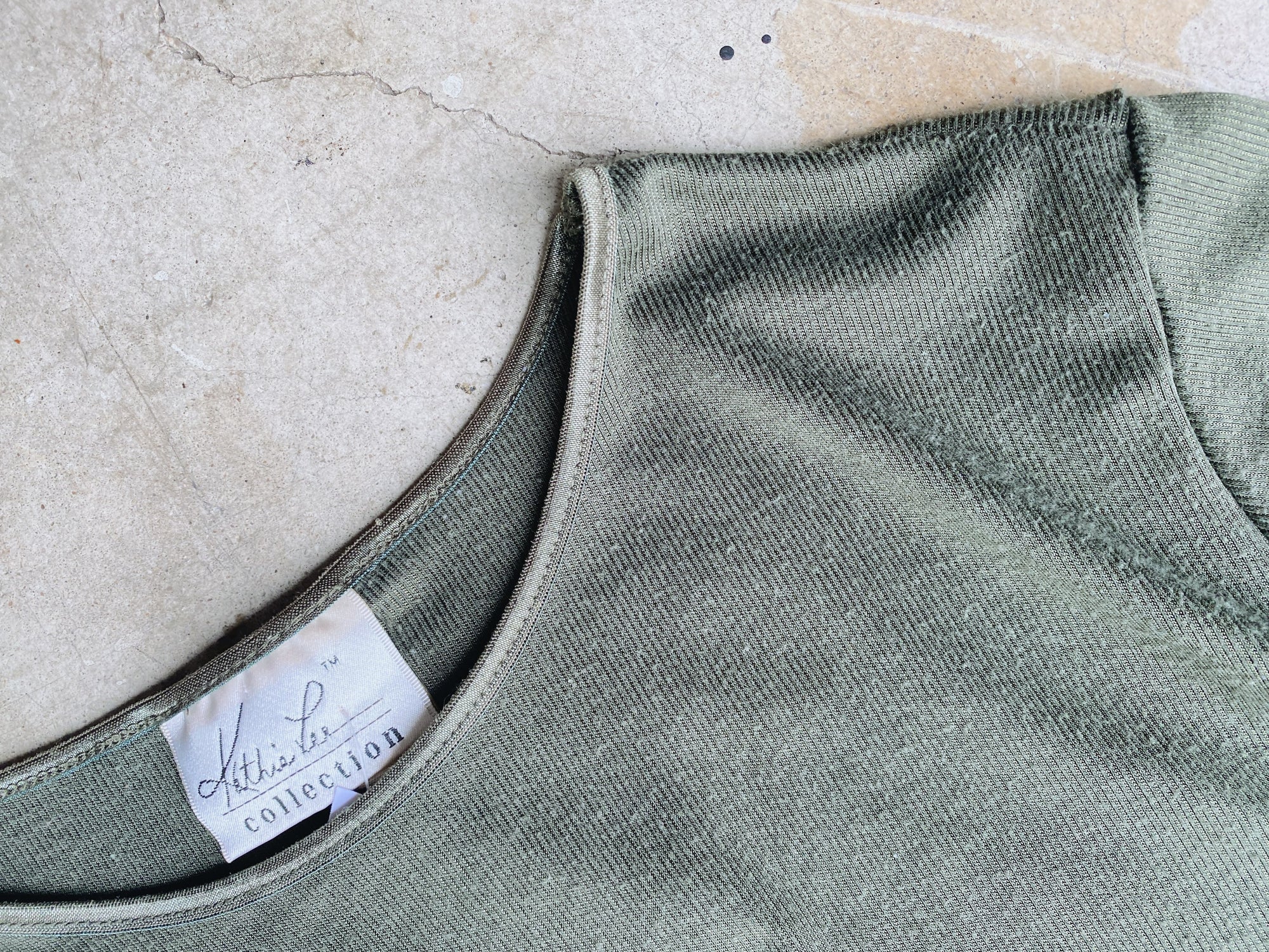 Vintage Kathy Lee Collection Olive Tee