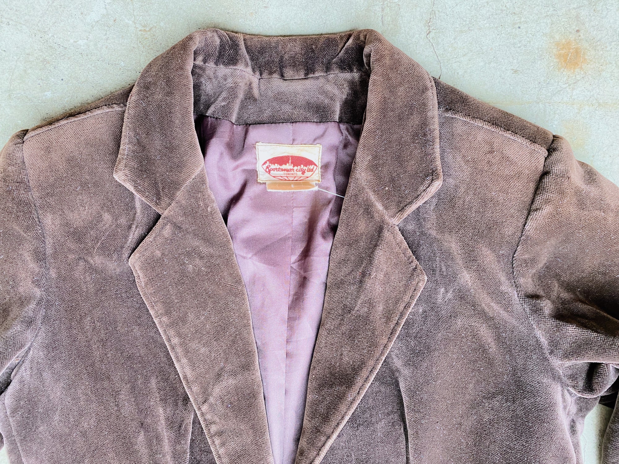 Vintage Brown Velvet Blazer