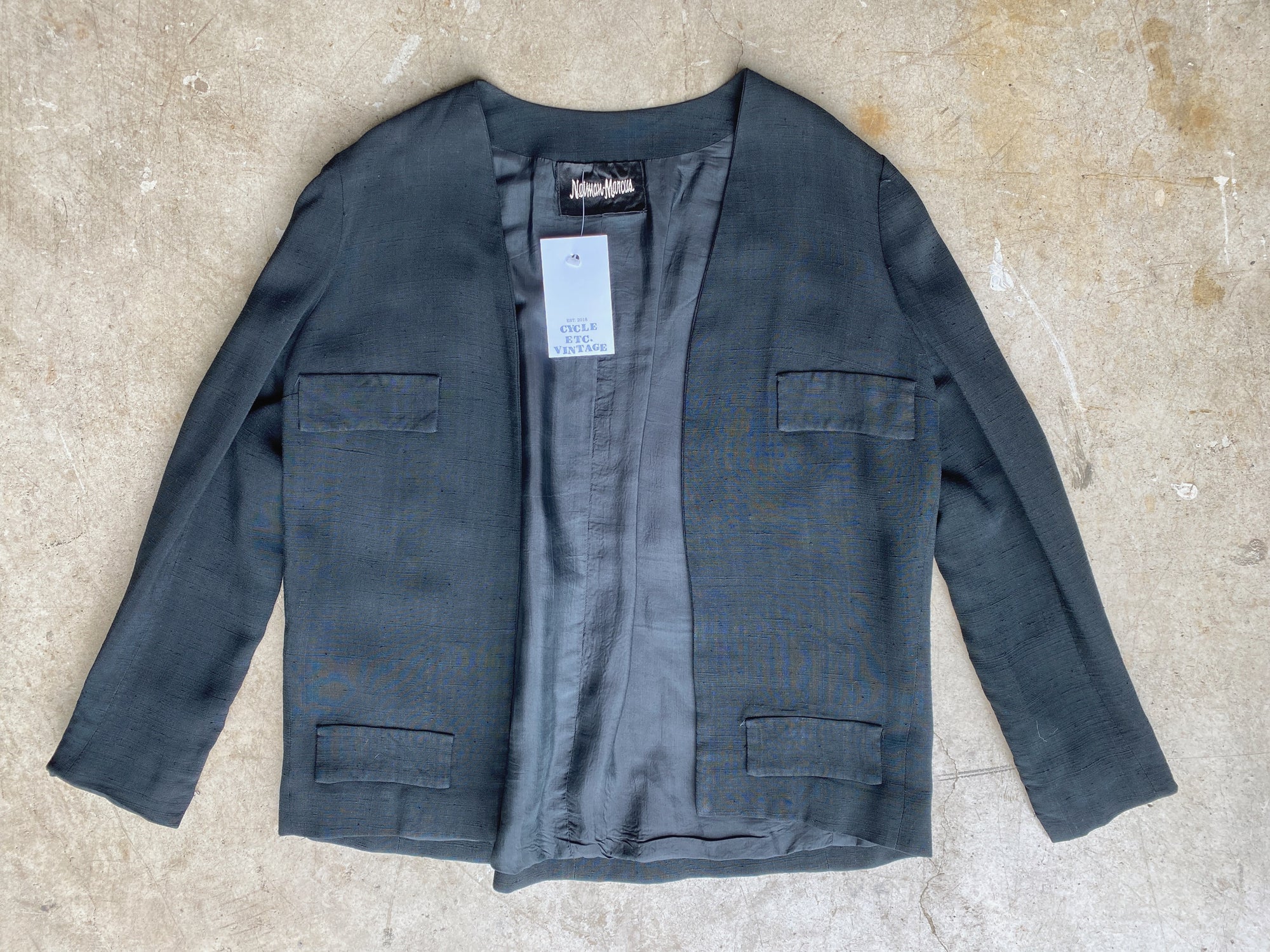 Vintage Neiman Marcus Silk Jacket